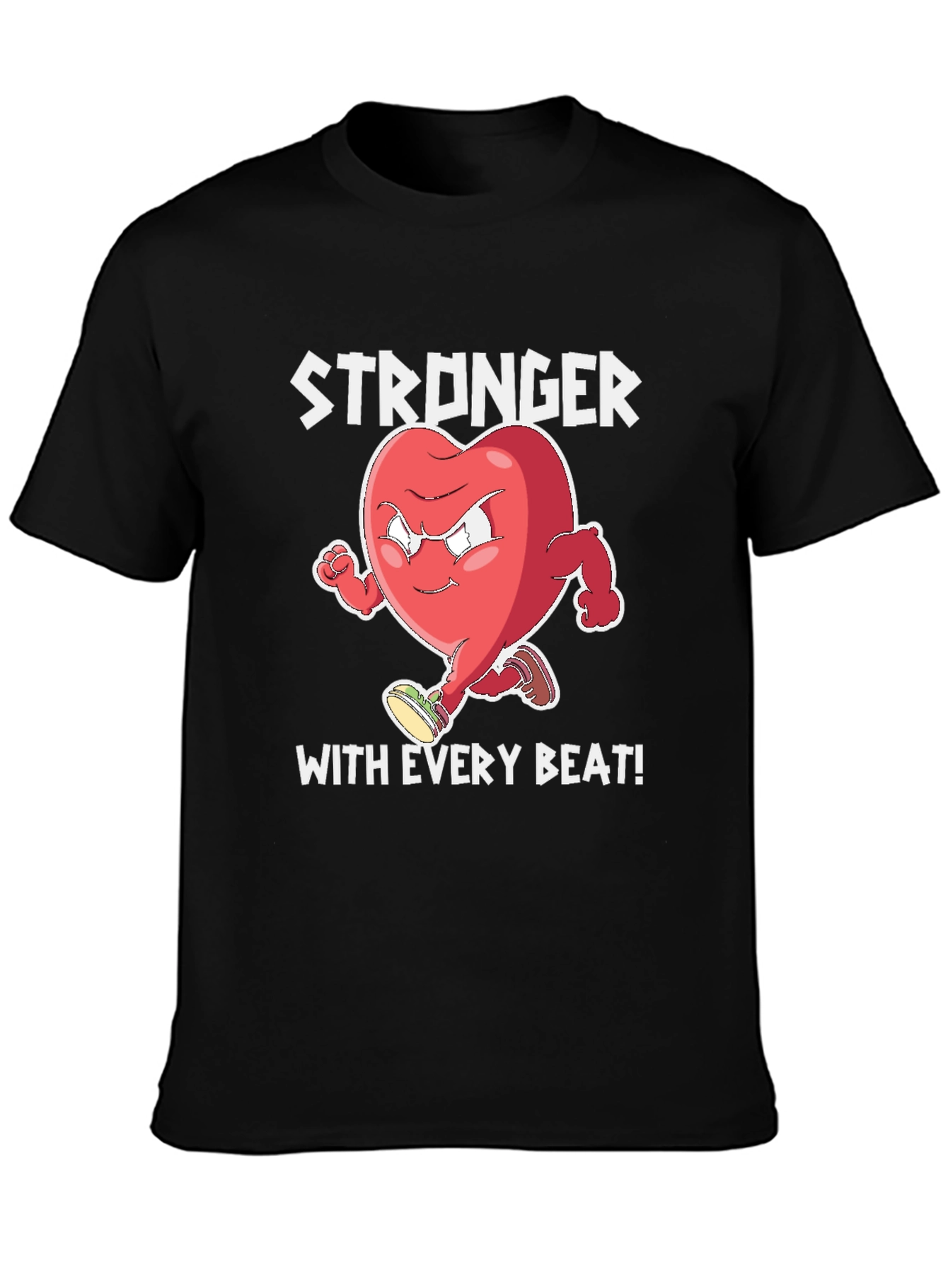 Stronger With Every Beat Graphic T-Shirt