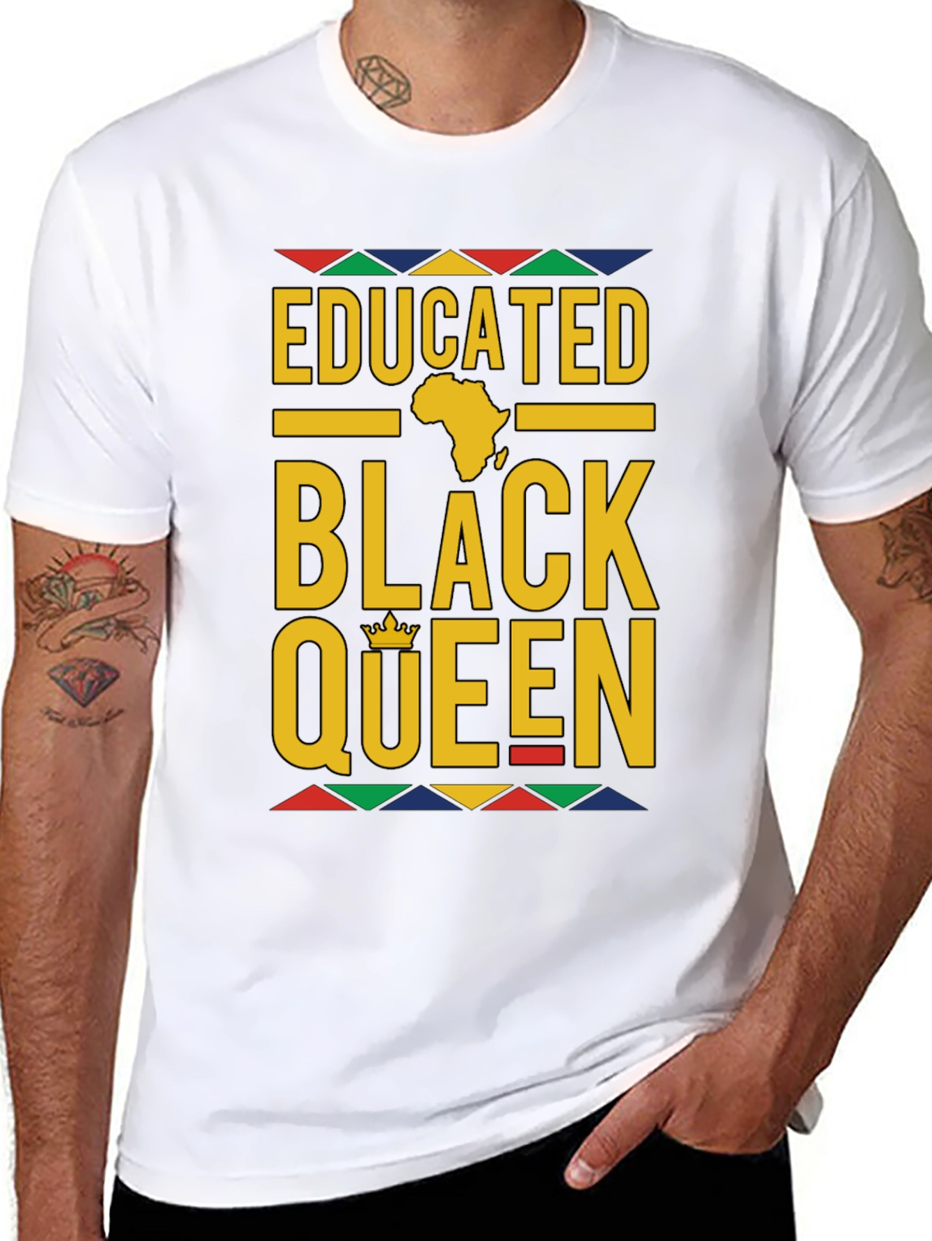 Educated Black Queen T-Shirt - Stylish Graphic Tee