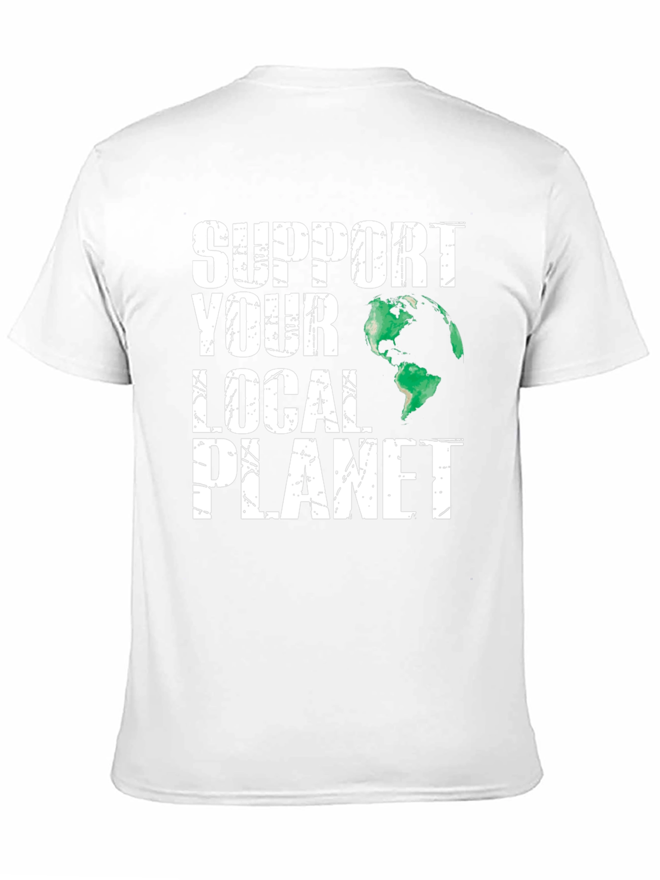 Support Your Local Planet Black Graphic T-Shirt