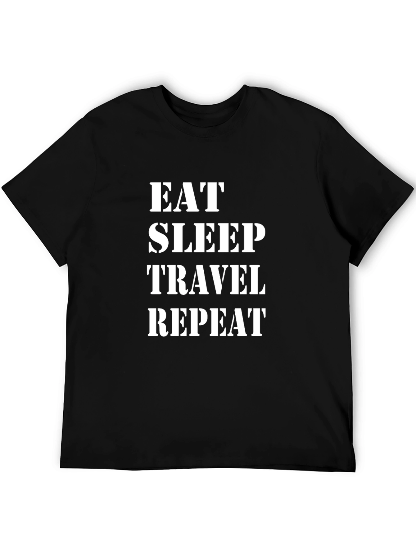 Eat Sleep Travel Repeat Graphic Tee