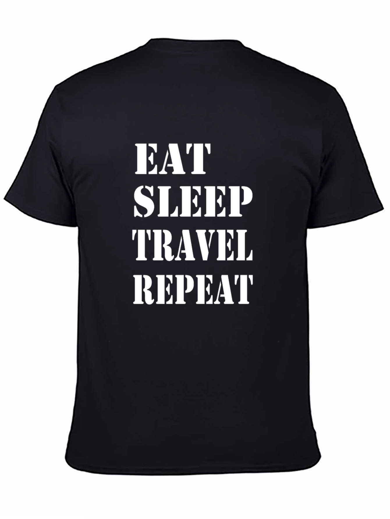 Eat Sleep Travel Repeat Graphic Tee