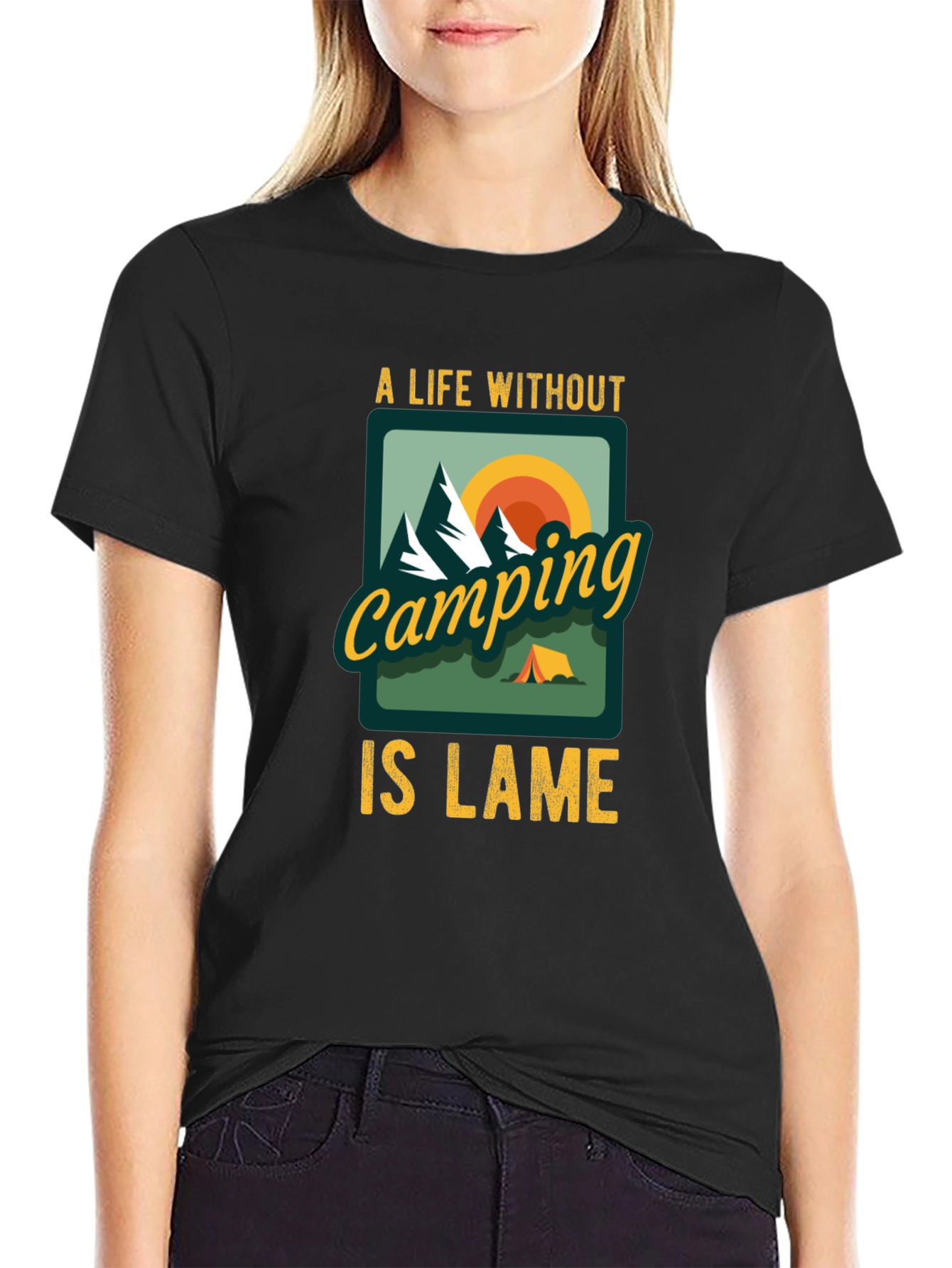 Camping is Lame Graphic Tee