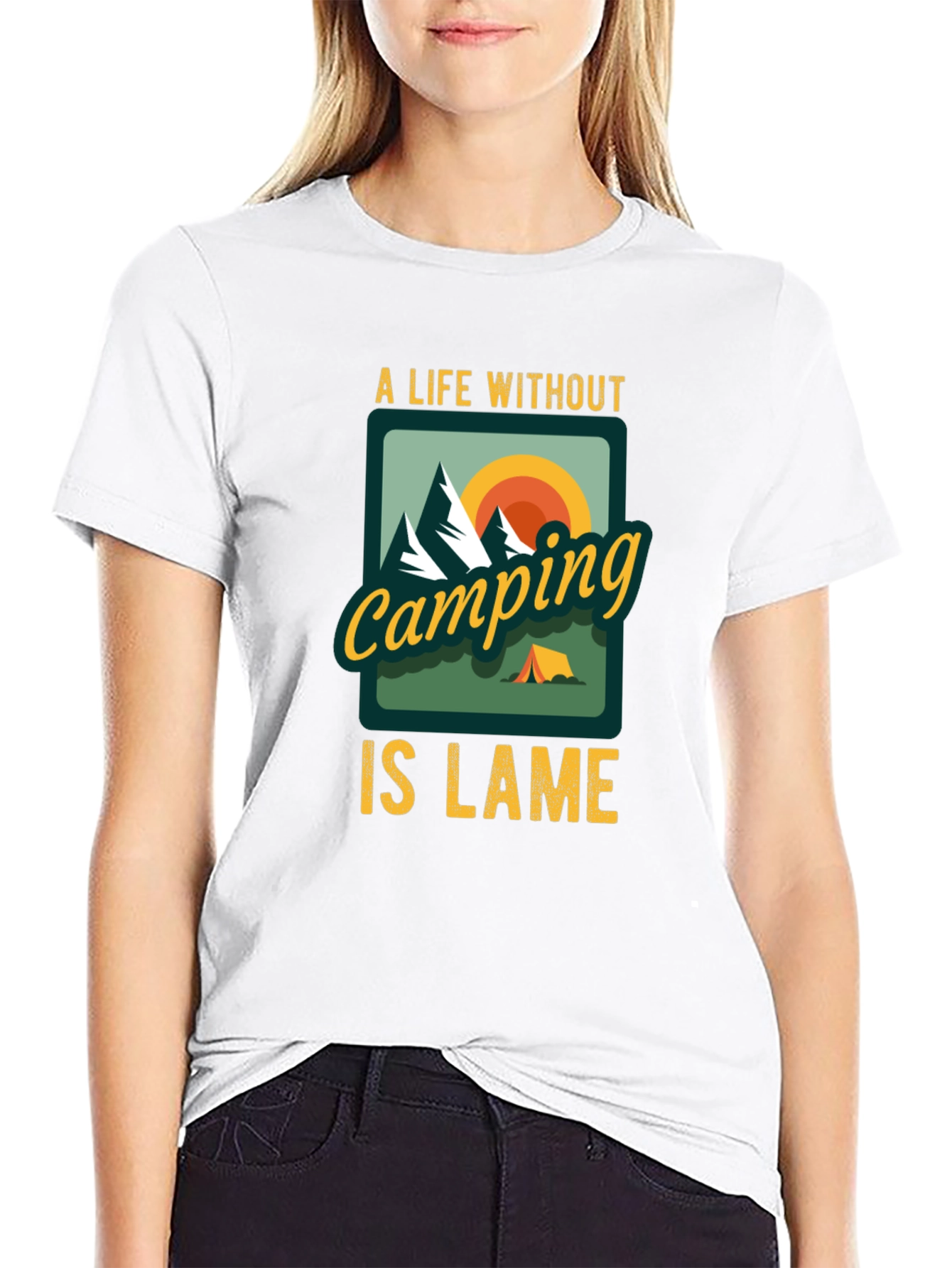 Camping is Lame Graphic Tee
