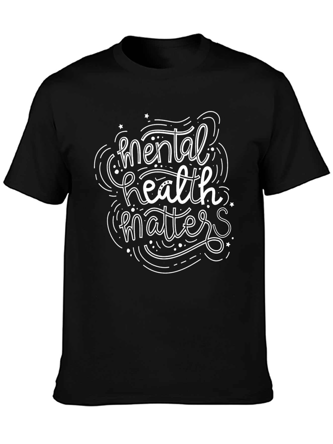 Mental Health Matters Graphic Tee - Black