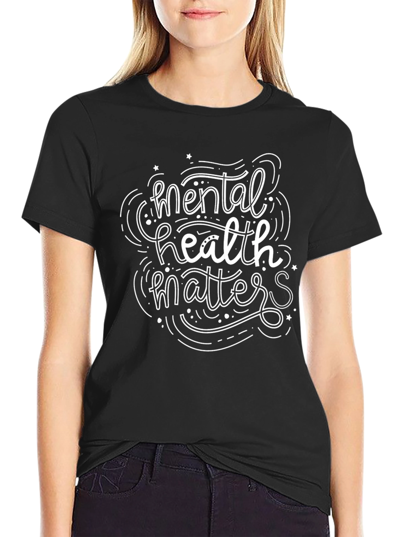 Mental Health Matters Graphic Tee - Black