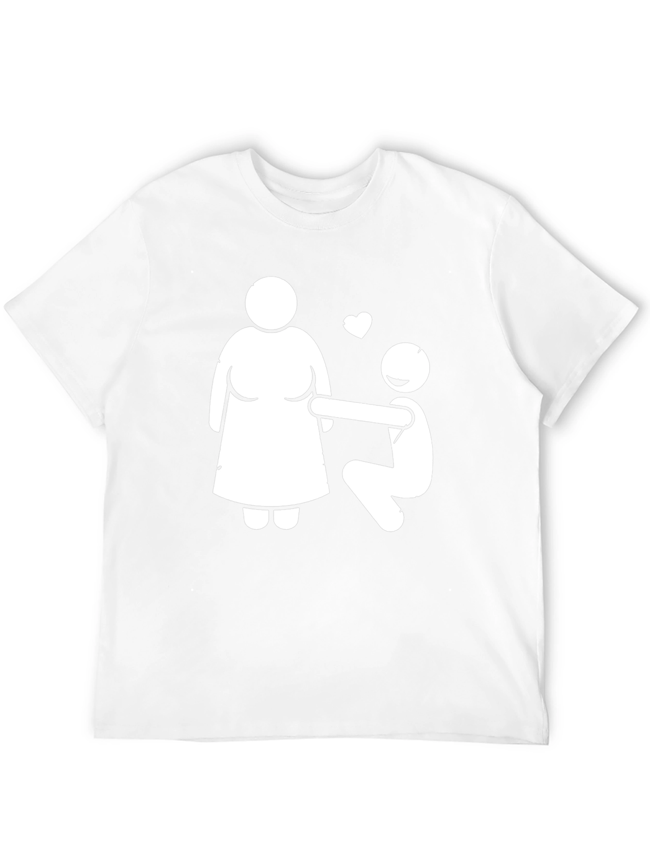 Humorous Proposal Graphic Tee - Black