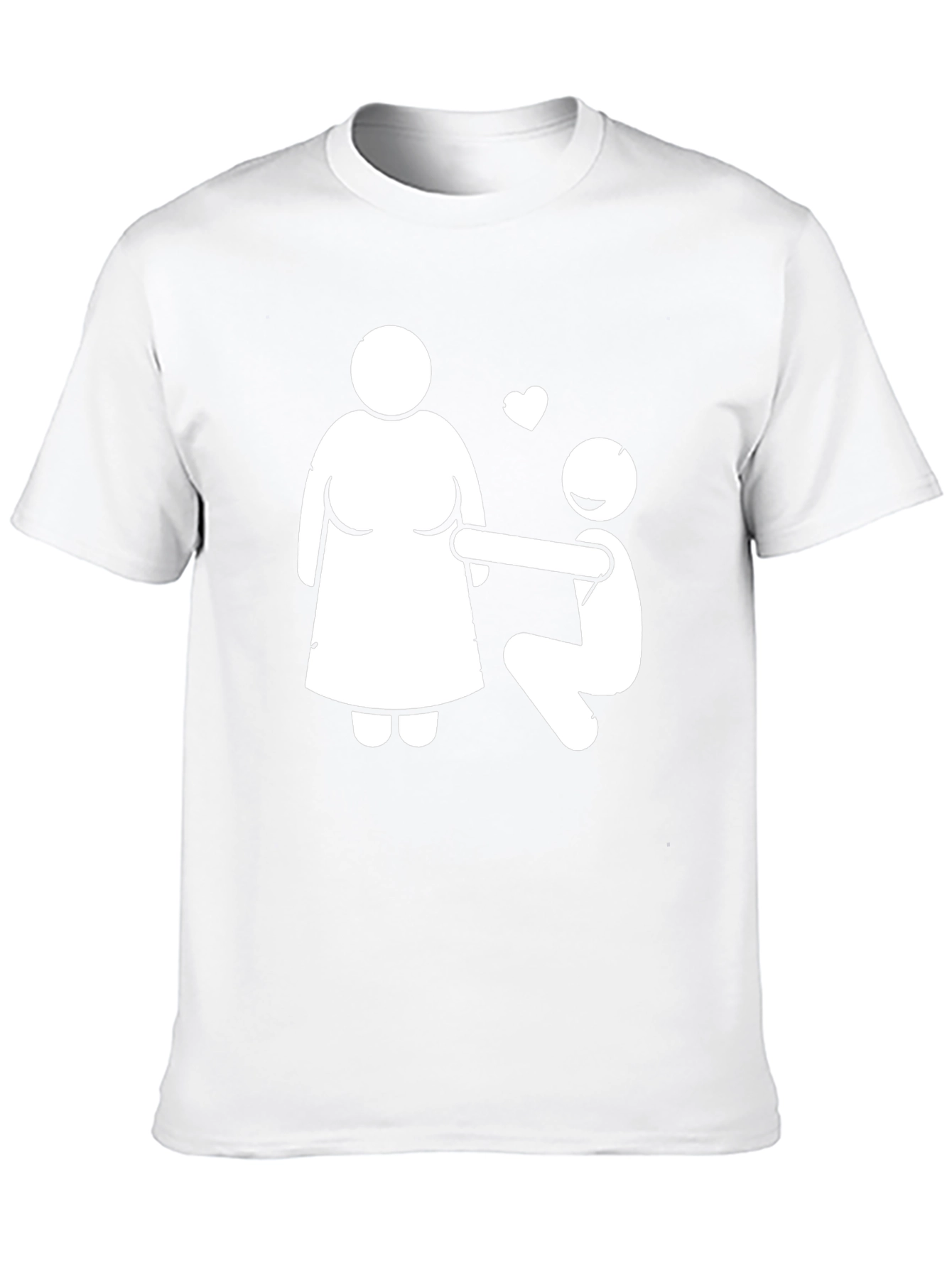 Humorous Proposal Graphic Tee - Black