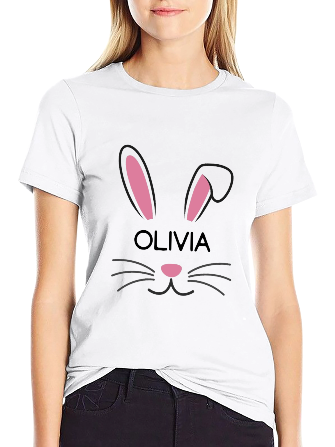 Bunny Face Personalized T-Shirt