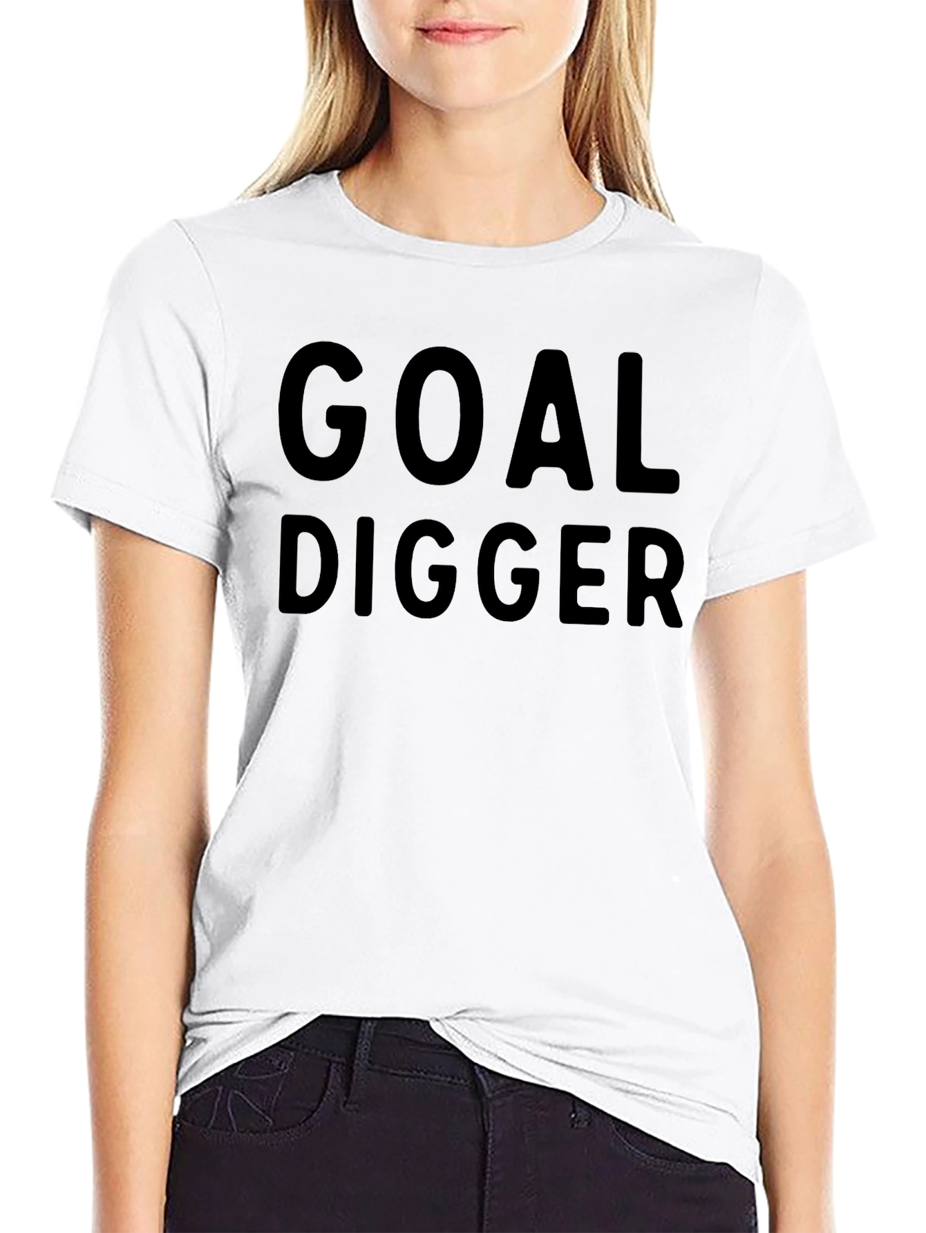 Goal Digger Black Graphic Tee Shirt
