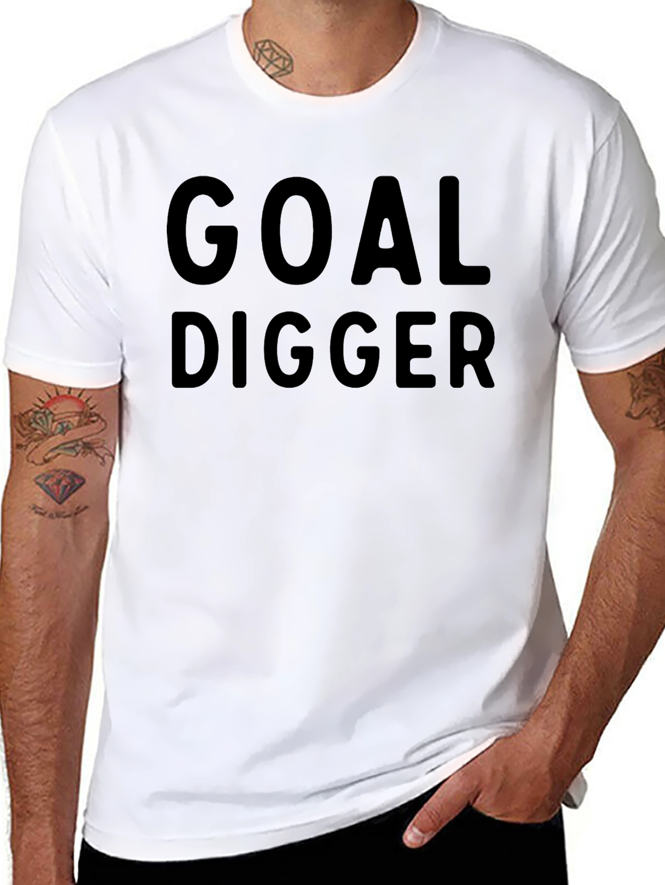 Goal Digger Black Graphic Tee Shirt