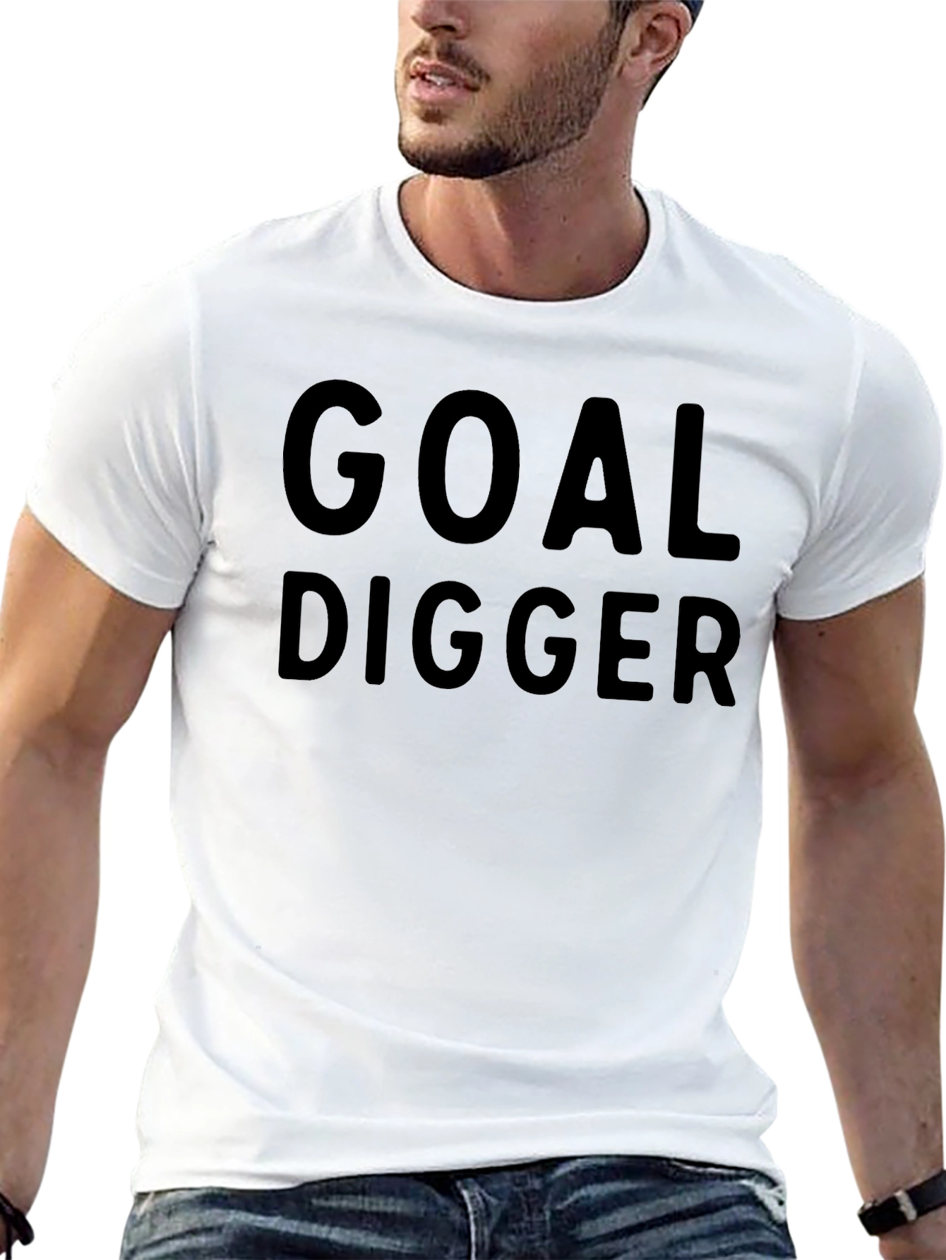 Goal Digger Black Graphic Tee Shirt
