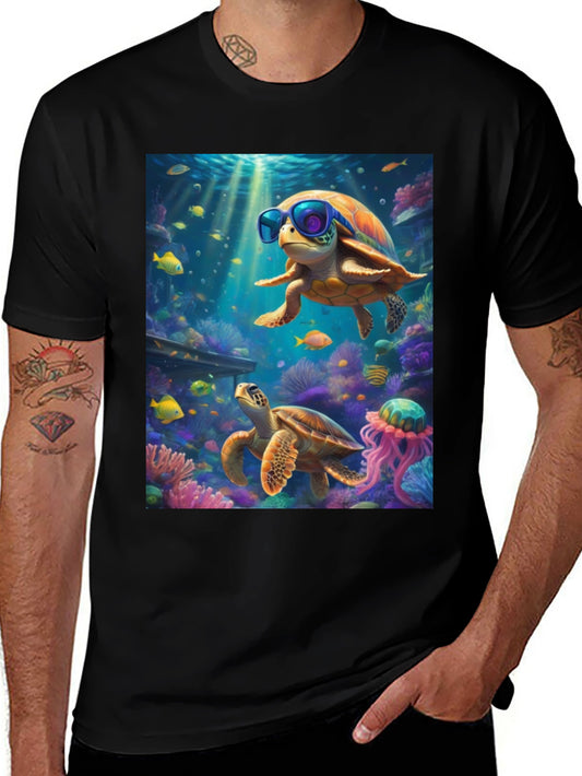 Cool Turtle Graphic Tee