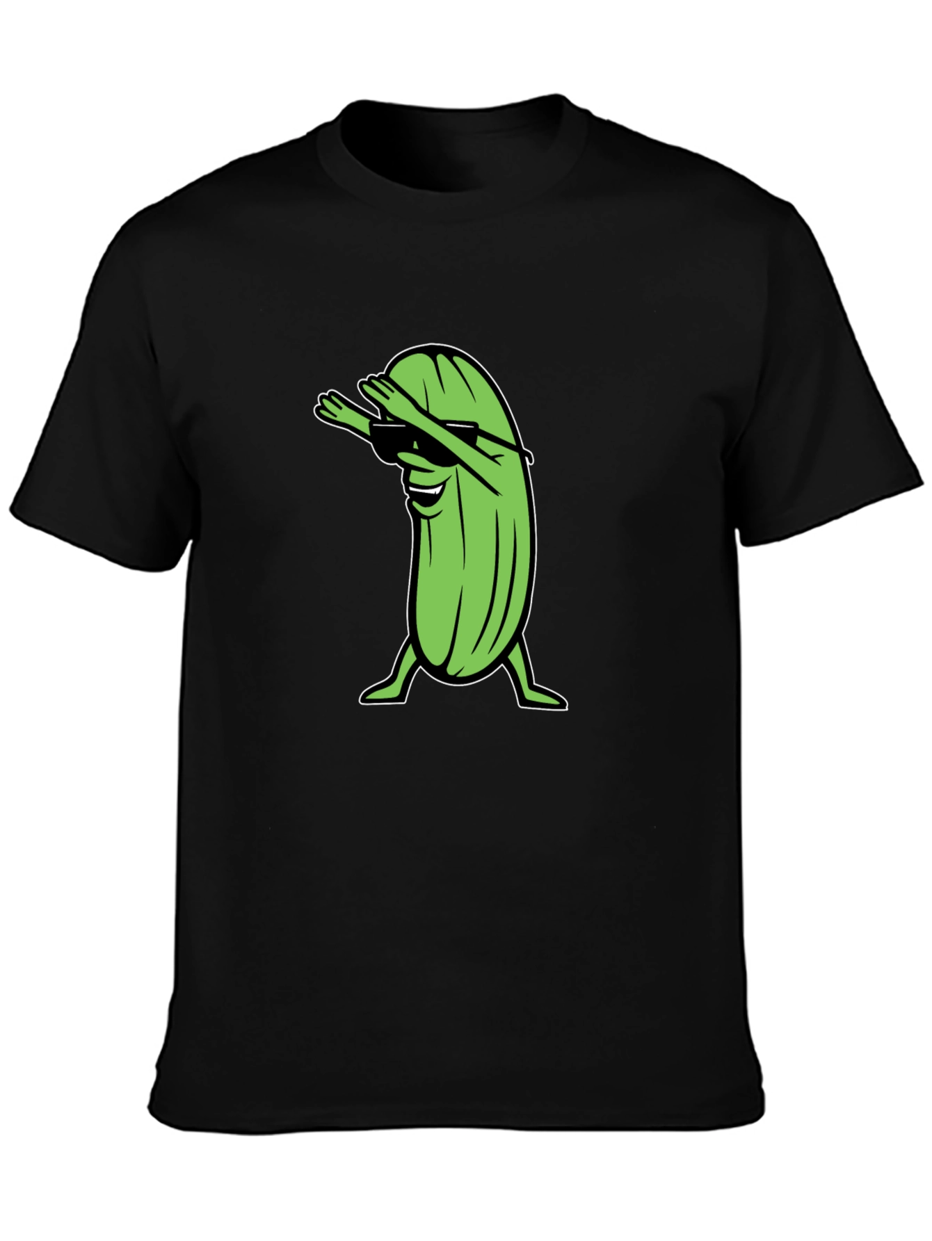 Dabbing Pickle T-Shirt - Funny Cartoon Graphic Tee
