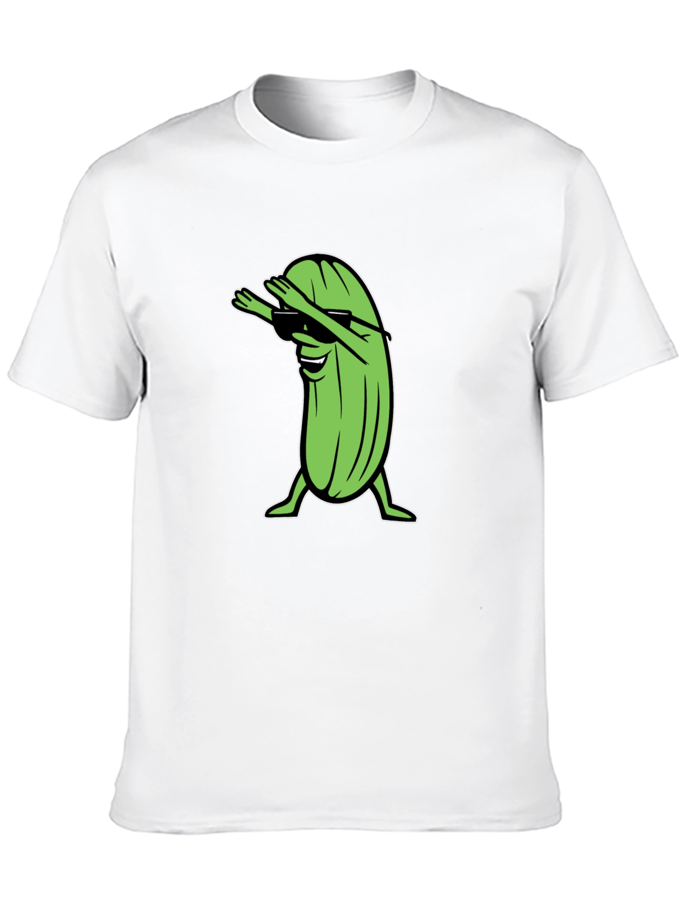 Dabbing Pickle T-Shirt - Funny Cartoon Graphic Tee