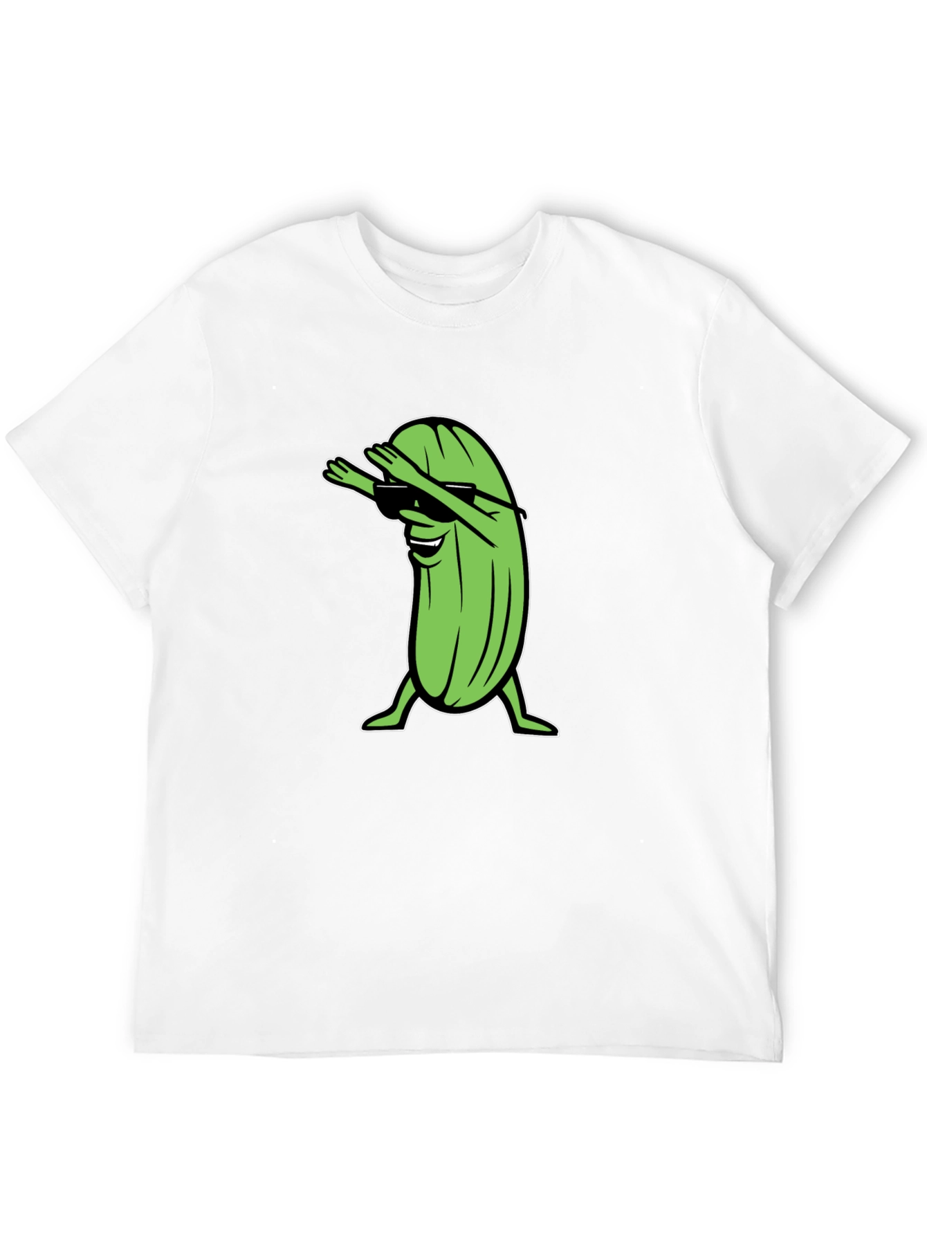 Dabbing Pickle T-Shirt - Funny Cartoon Graphic Tee