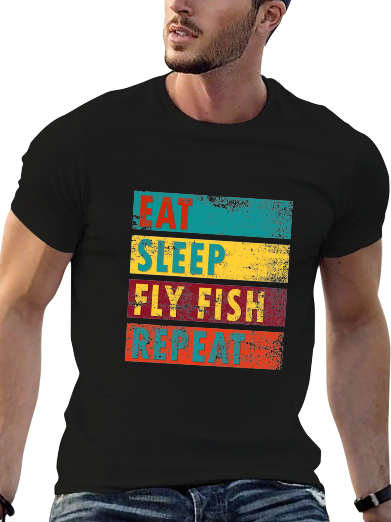 Eat Sleep Fly Fish Repeat T-Shirt
