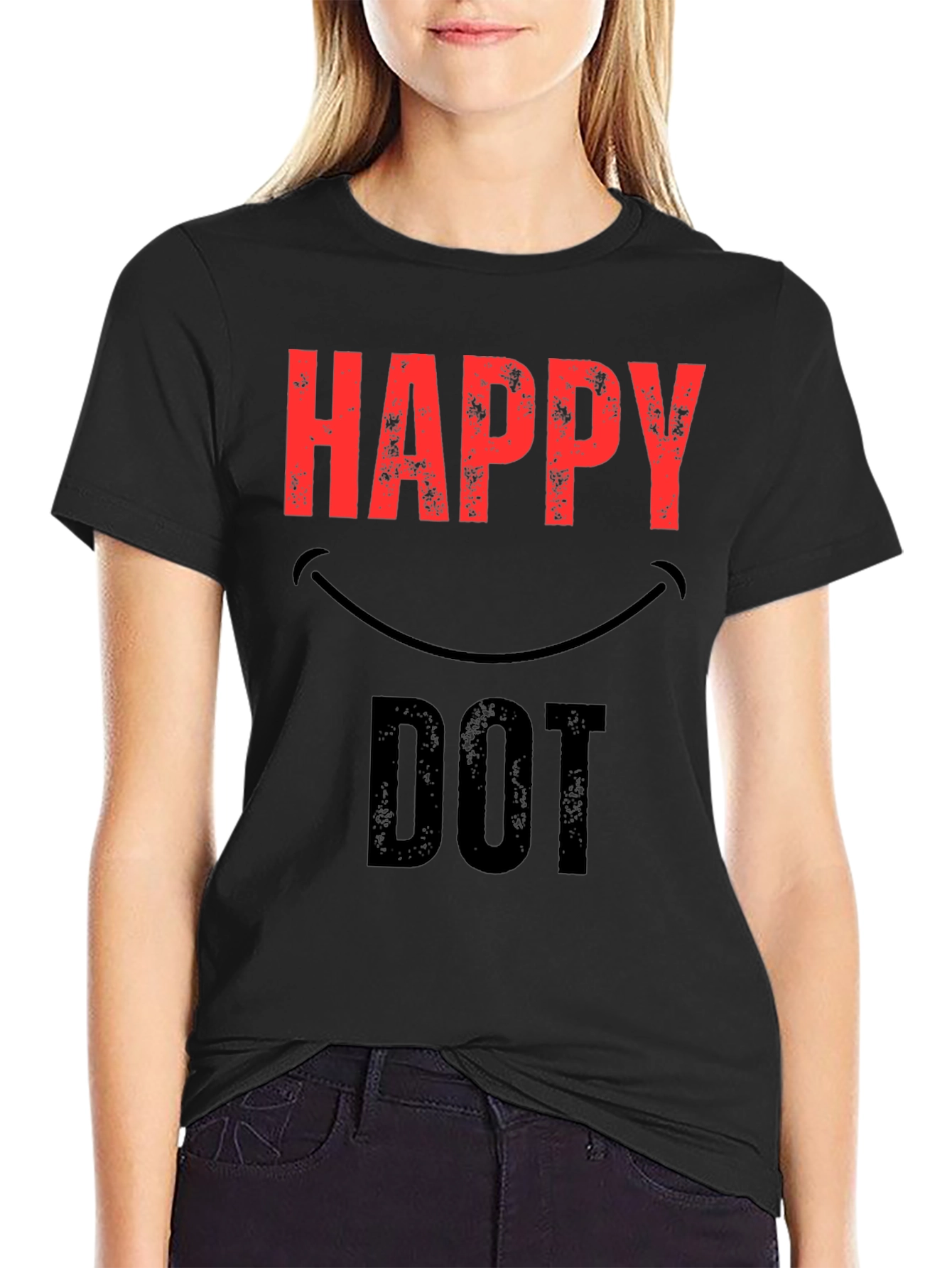 Happy Dot Graphic T-Shirt
