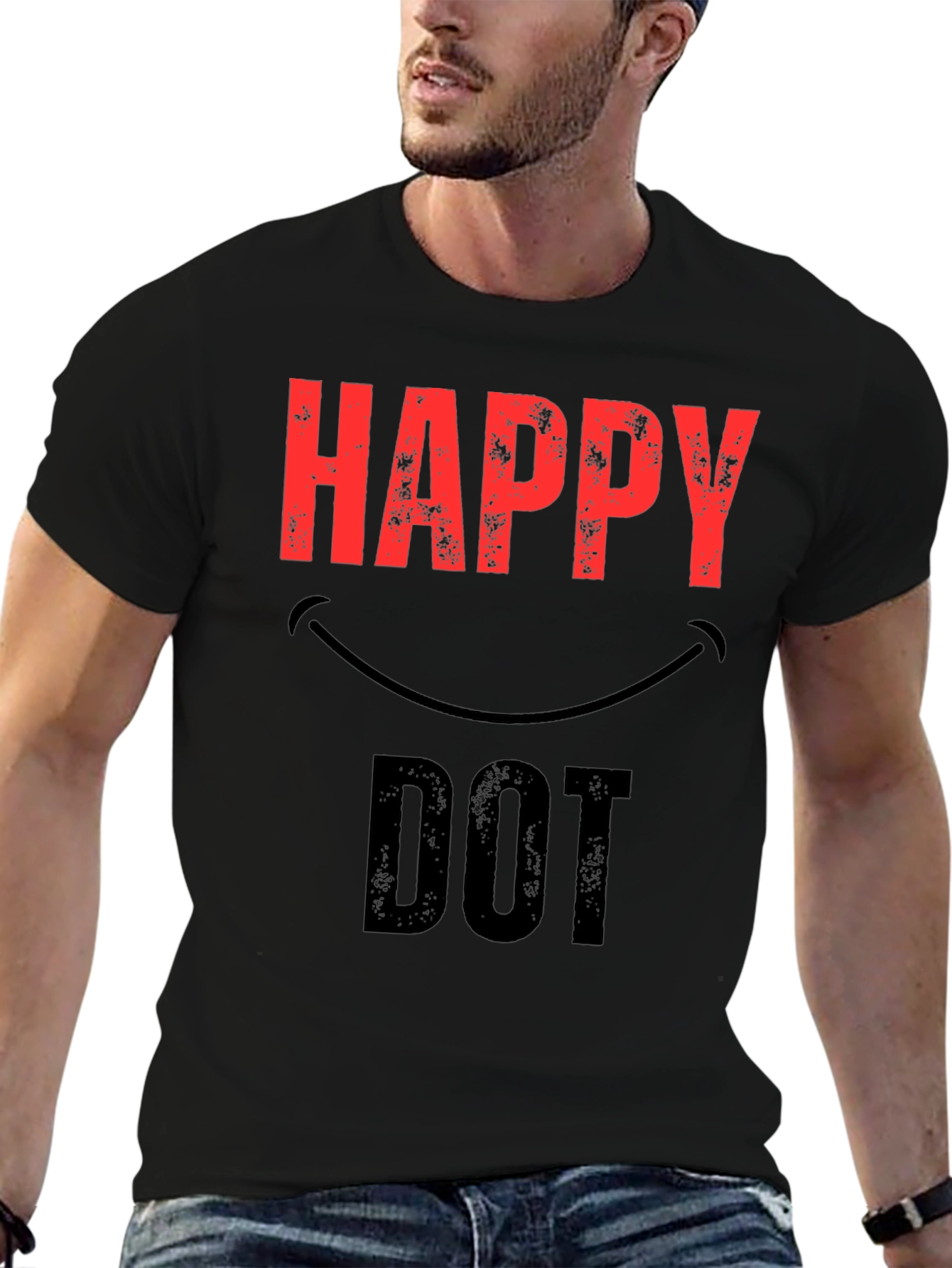 Happy Dot Graphic T-Shirt