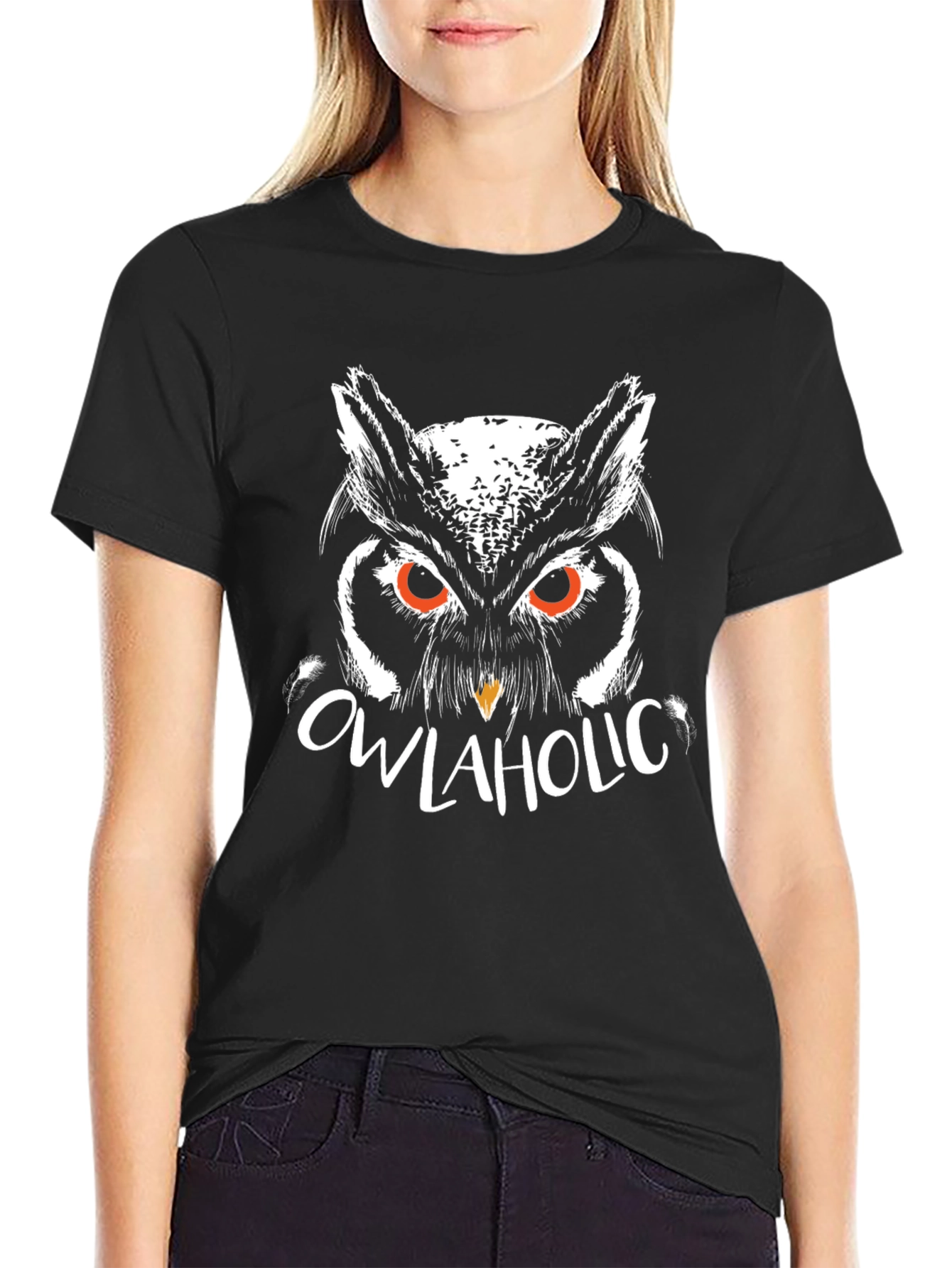 Owlaholic Graphic Tee - Mens Black T-Shirt
