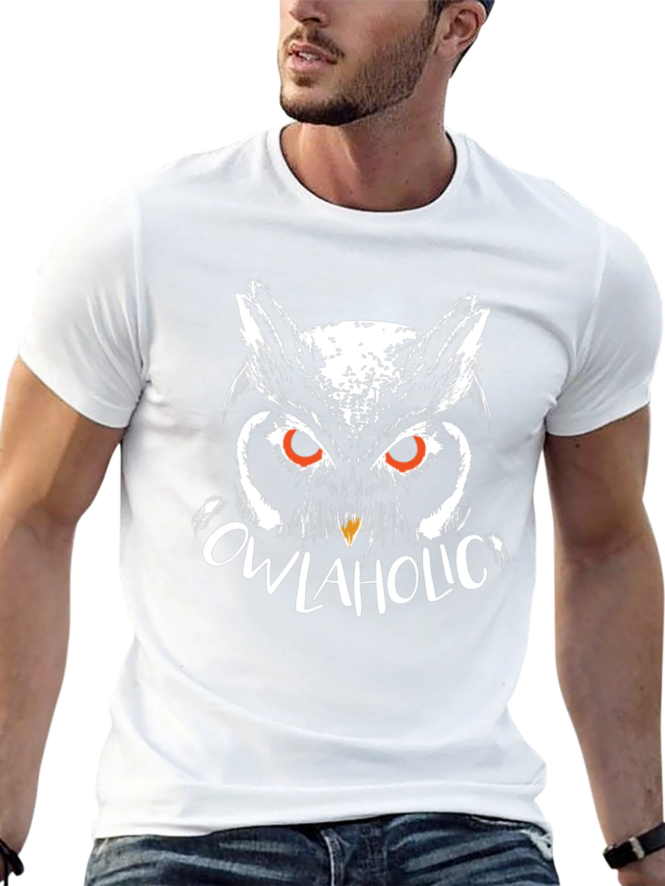 Owlaholic Graphic Tee - Mens Black T-Shirt