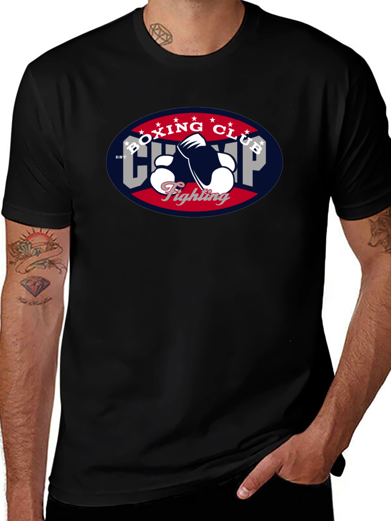 Boxing Champ Black T-Shirt