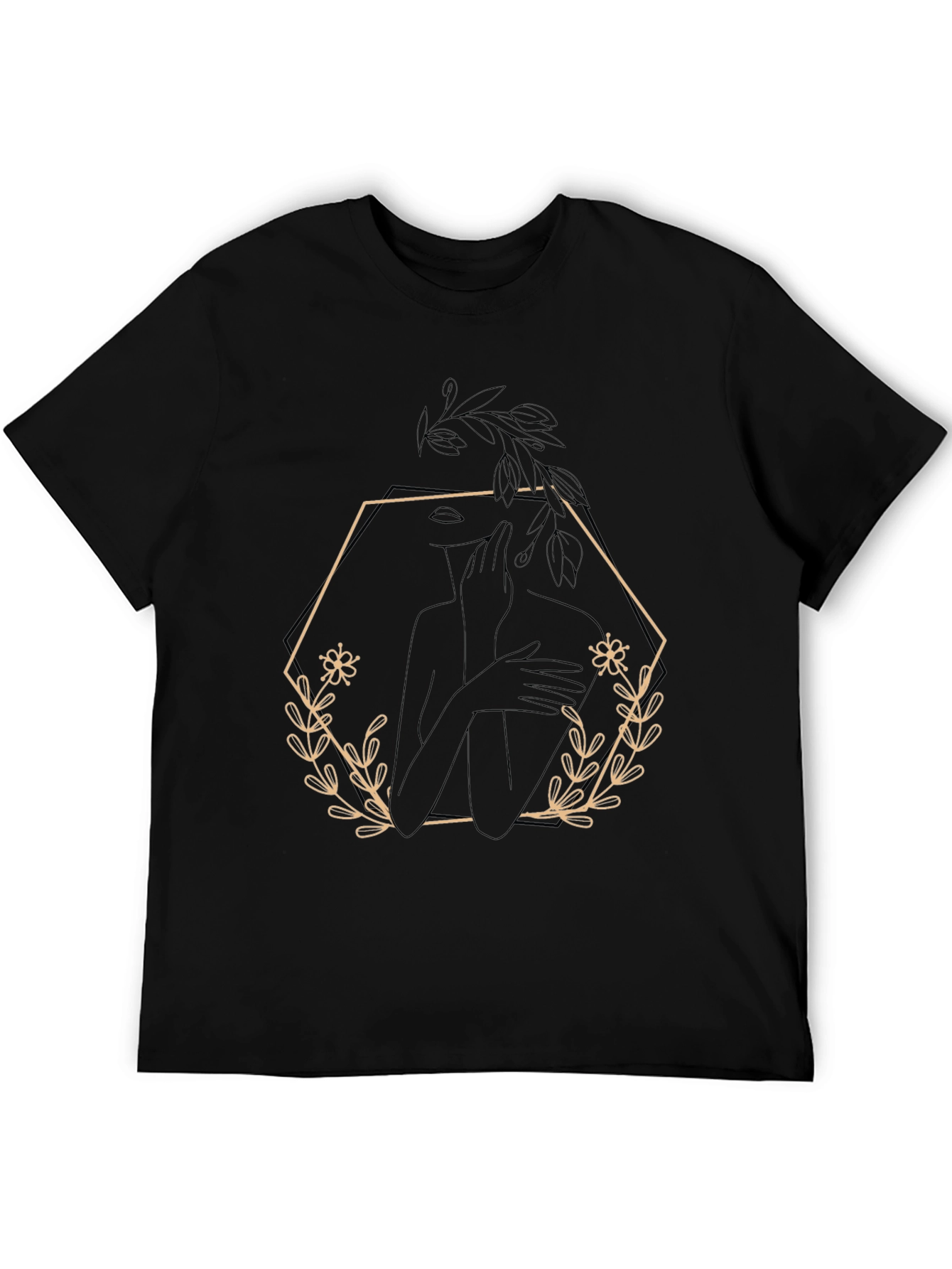 Minimalist Woman & Floral Tee