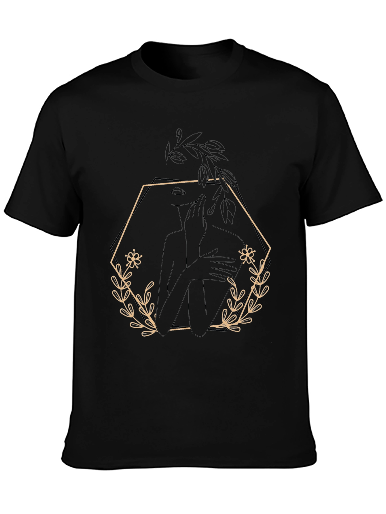 Minimalist Woman & Floral Tee