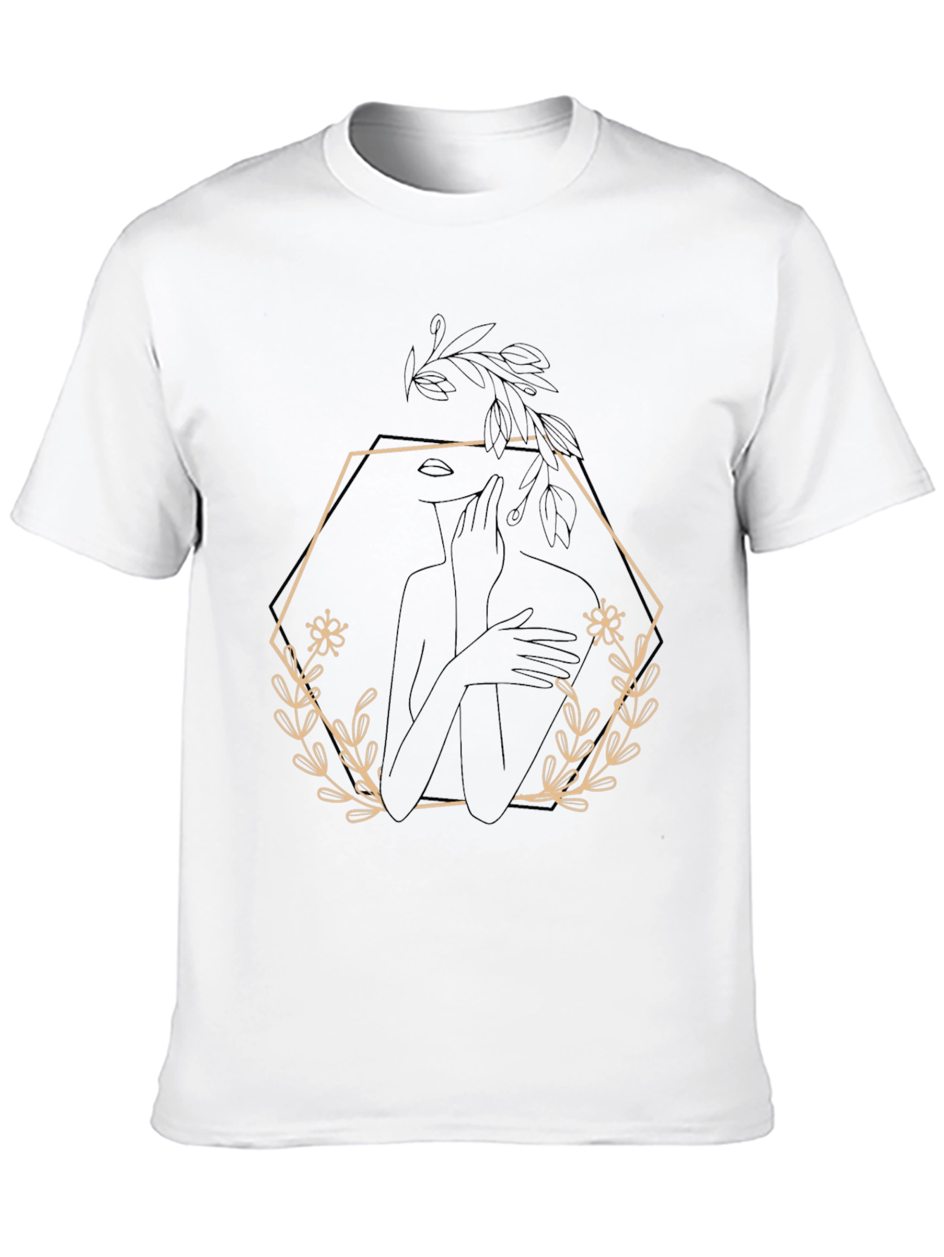 Minimalist Woman & Floral Tee