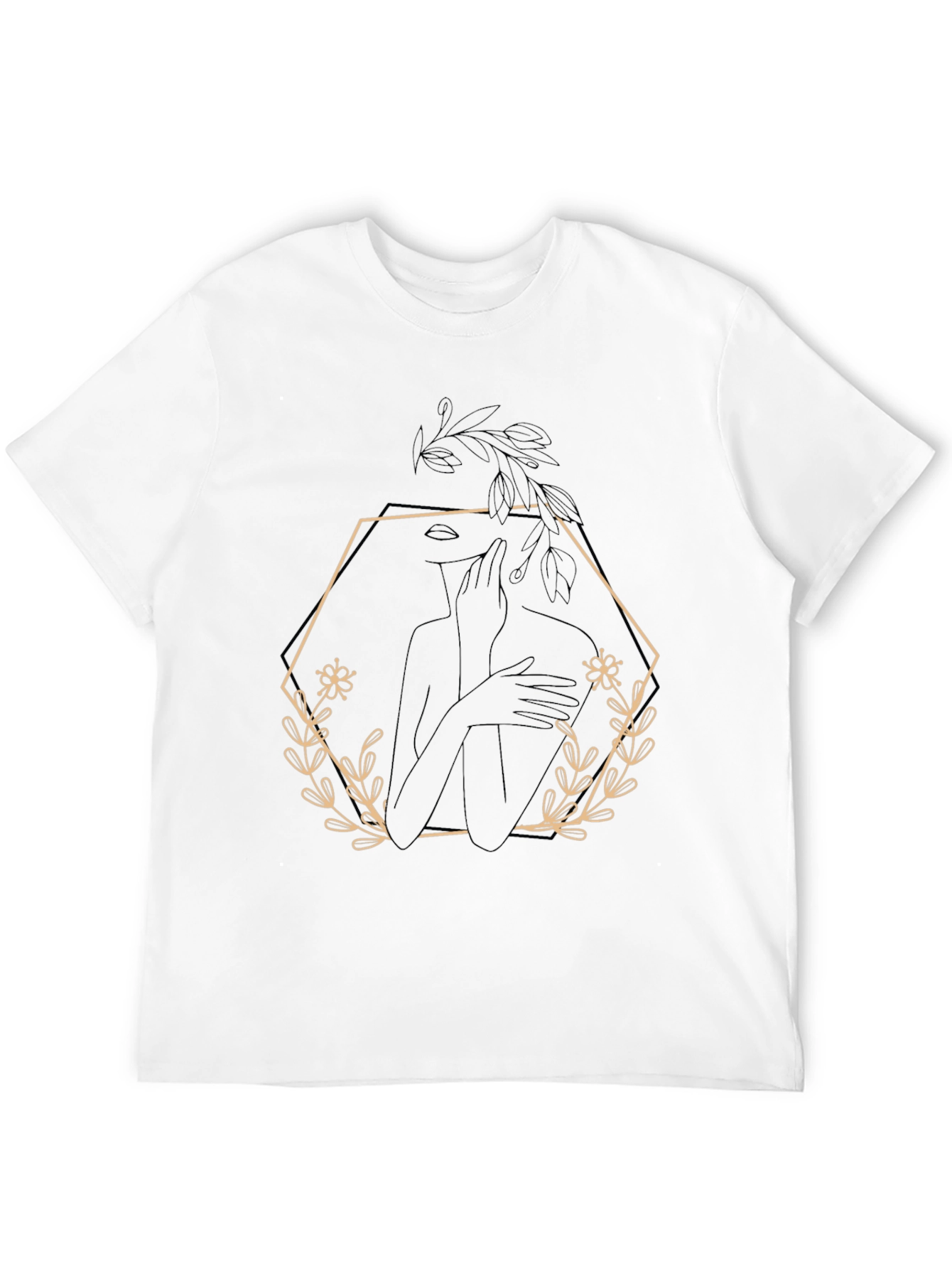 Minimalist Woman & Floral Tee