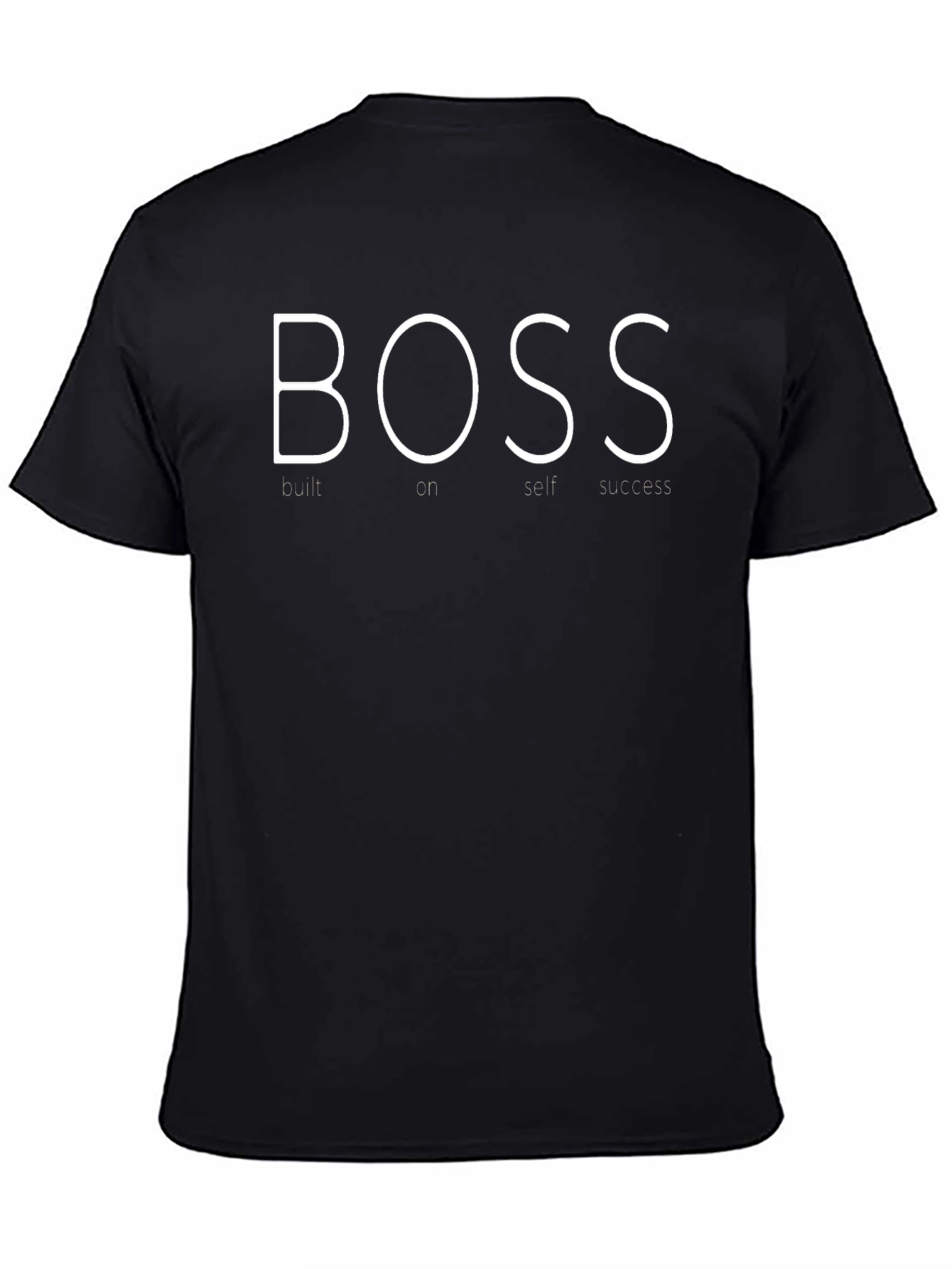 BOSS Built On Self Success Mens Black T-Shirt