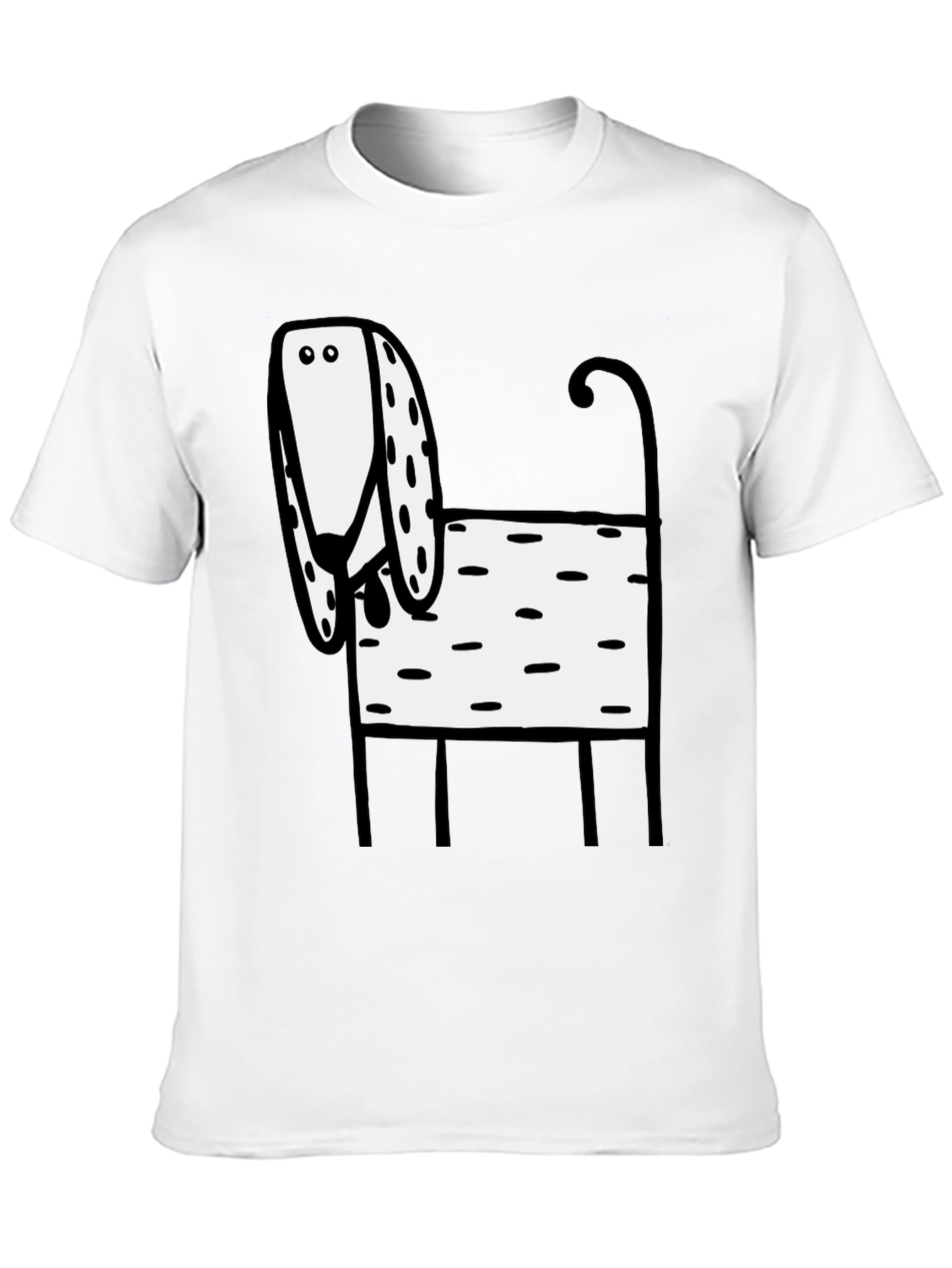 Dog Graphic Black T-Shirt