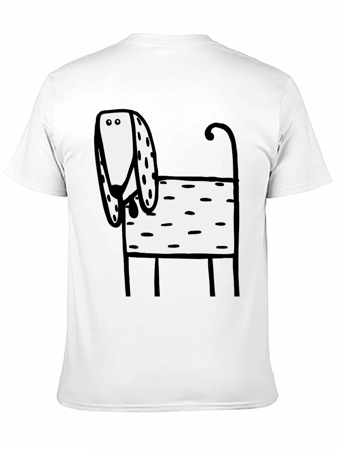 Dog Graphic Black T-Shirt
