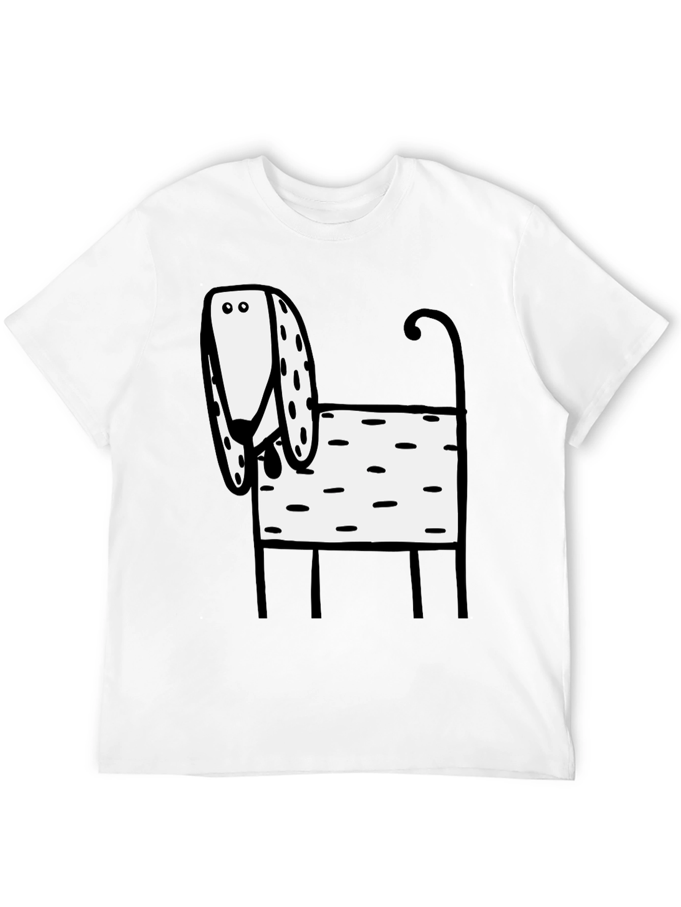 Dog Graphic Black T-Shirt
