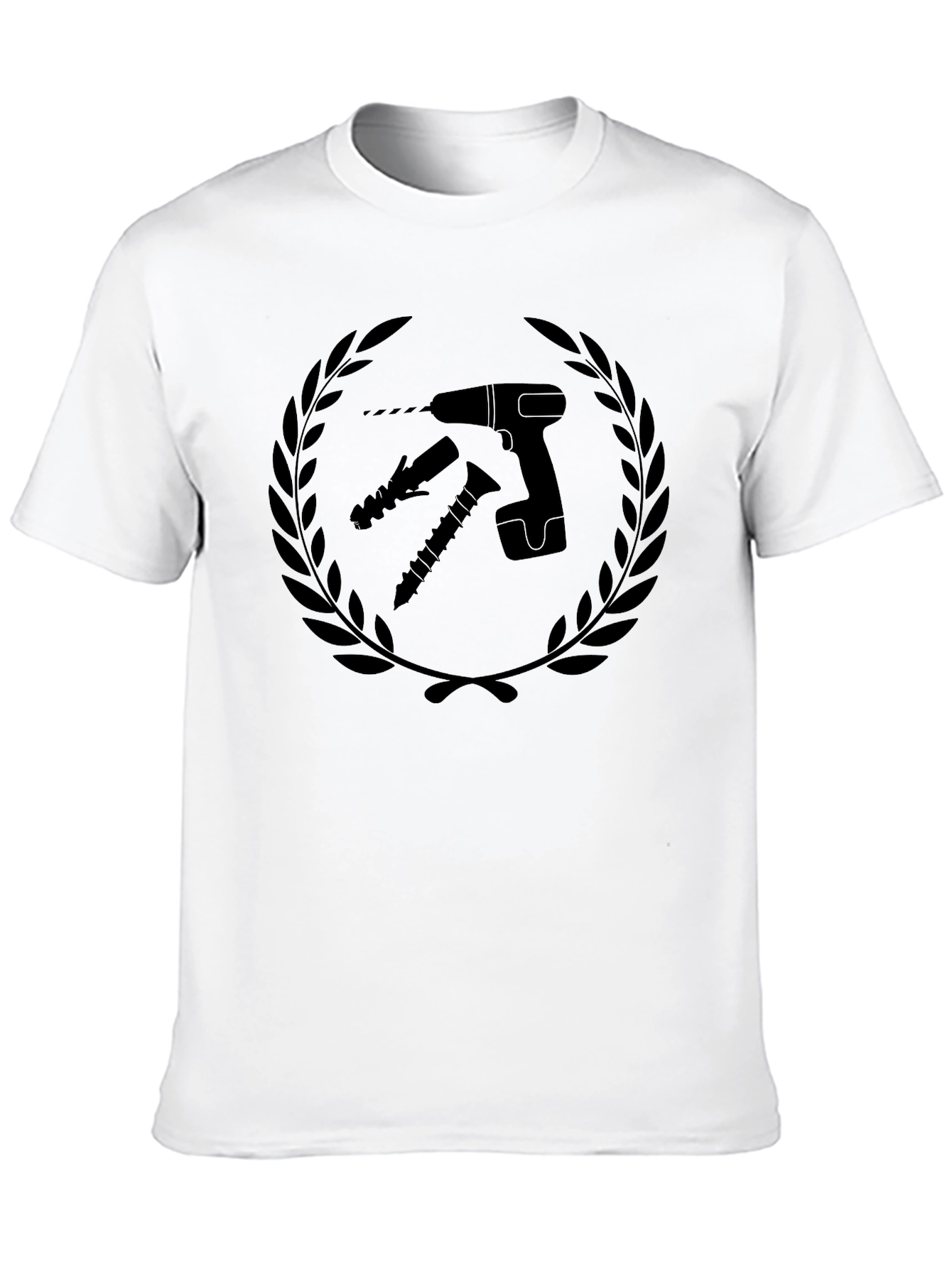 Drill & Screw Black Graphic Tee