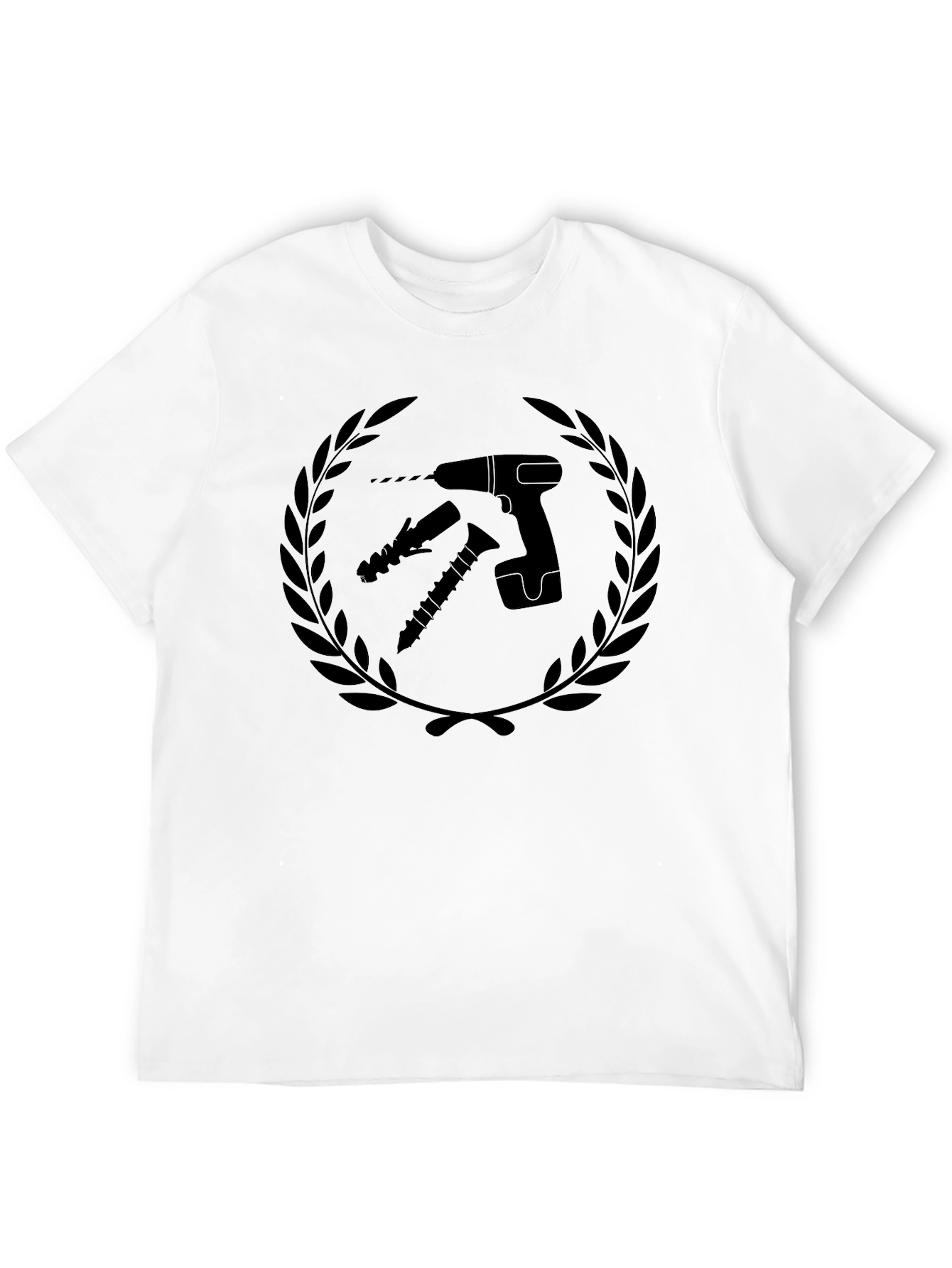 Drill & Screw Black Graphic Tee