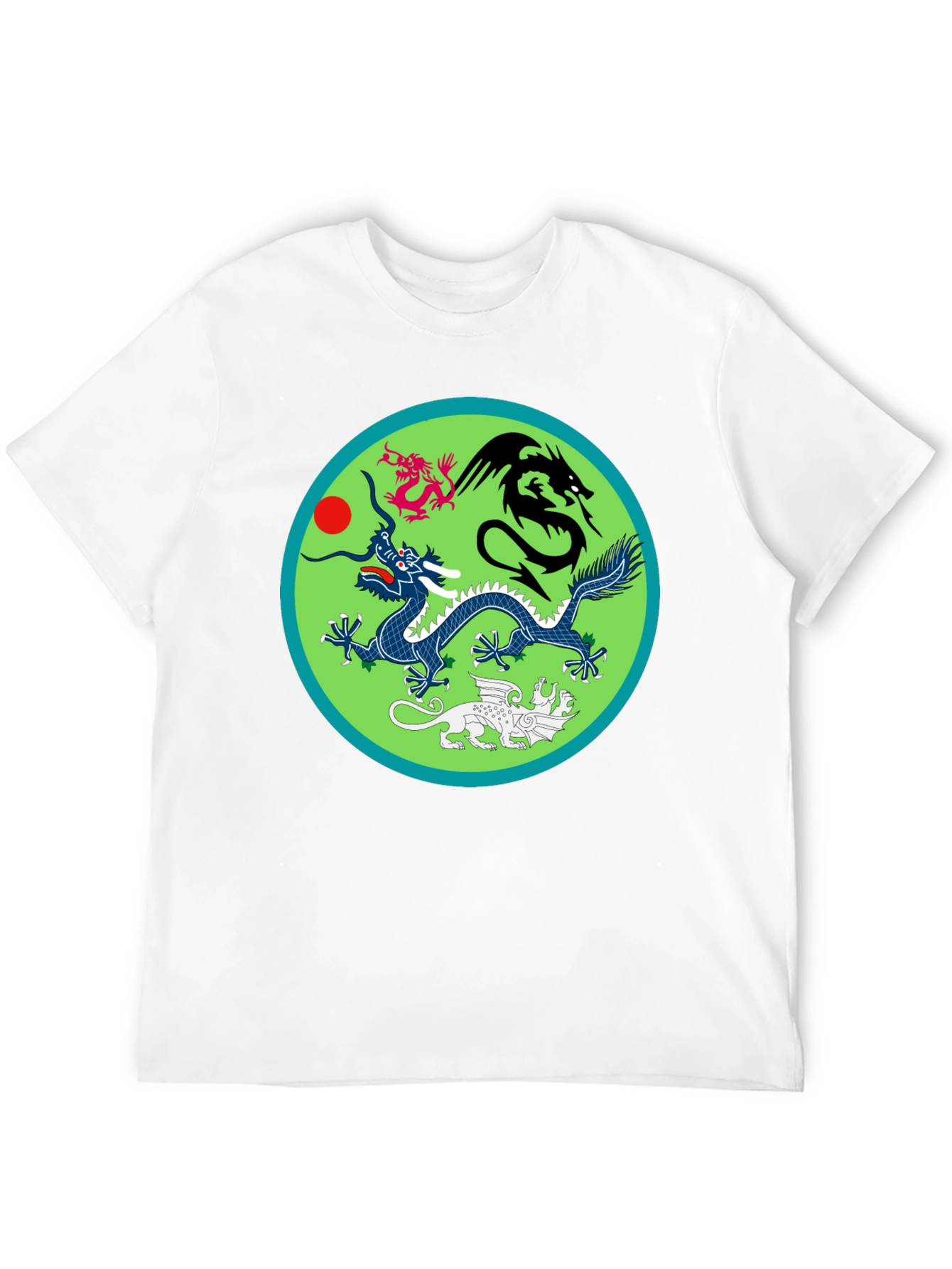 Dragon Motif T-Shirt