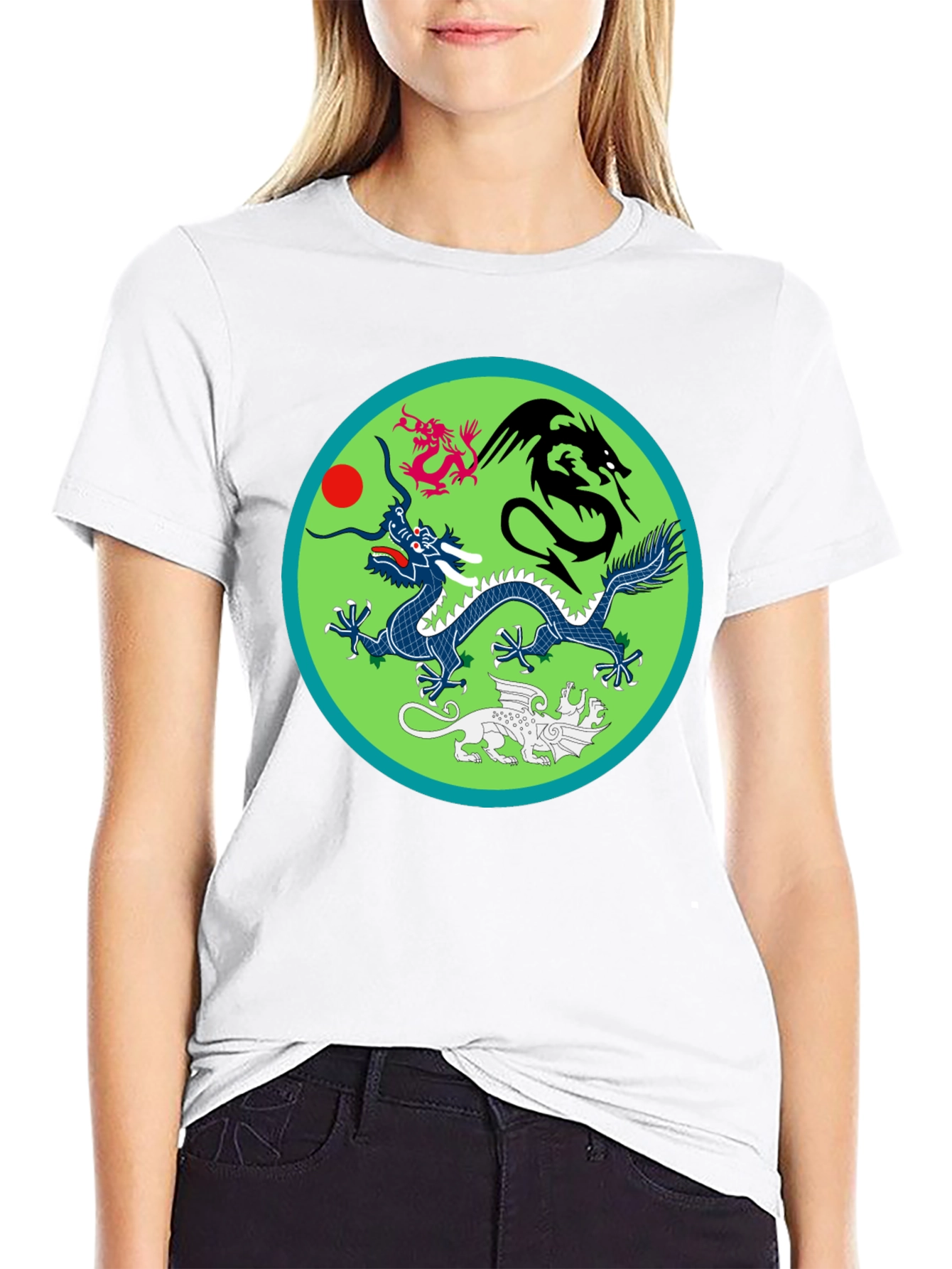 Dragon Motif T-Shirt