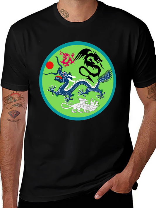 Dragon Motif T-Shirt