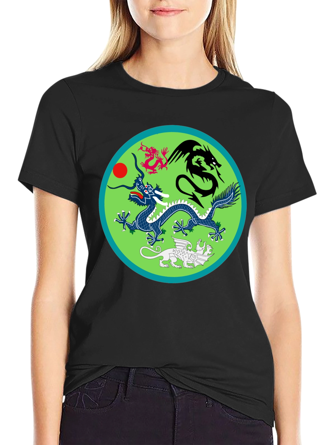 Dragon Motif T-Shirt