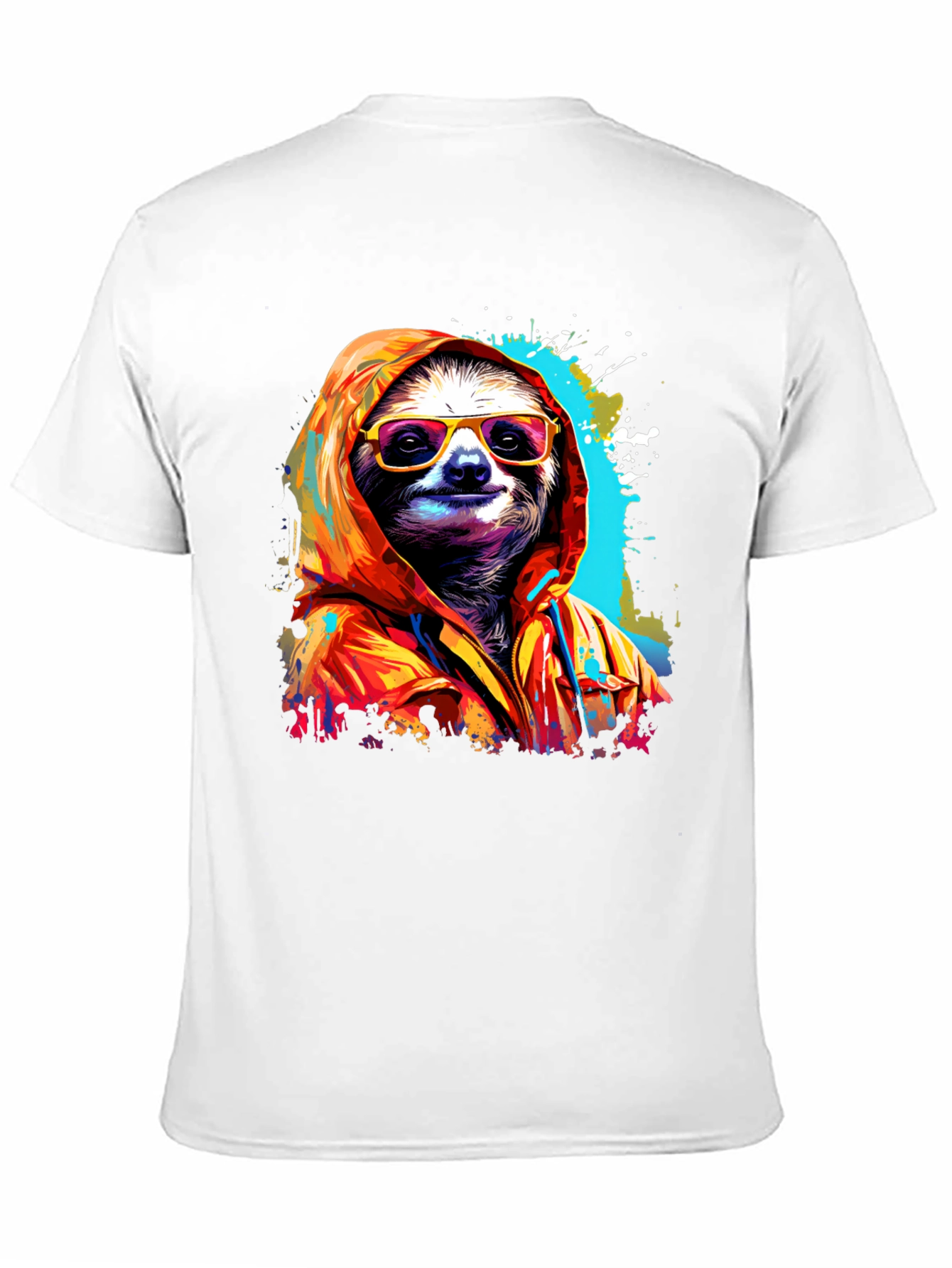 Cool Sloth Graphic Tee - Relaxed Style