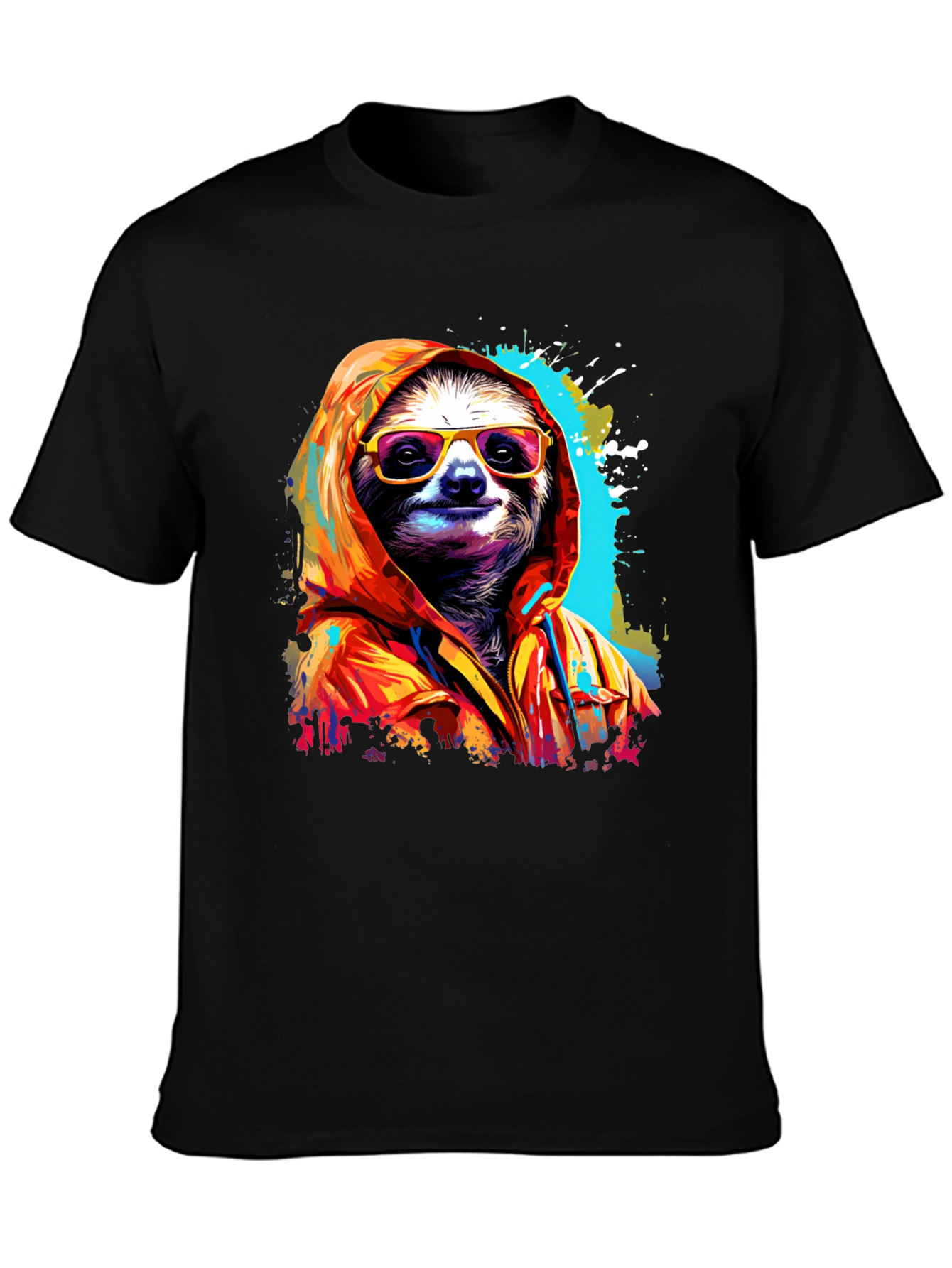 Cool Sloth Graphic Tee - Relaxed Style
