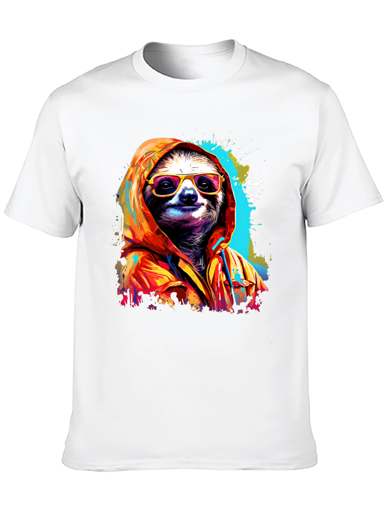 Cool Sloth Graphic Tee - Relaxed Style