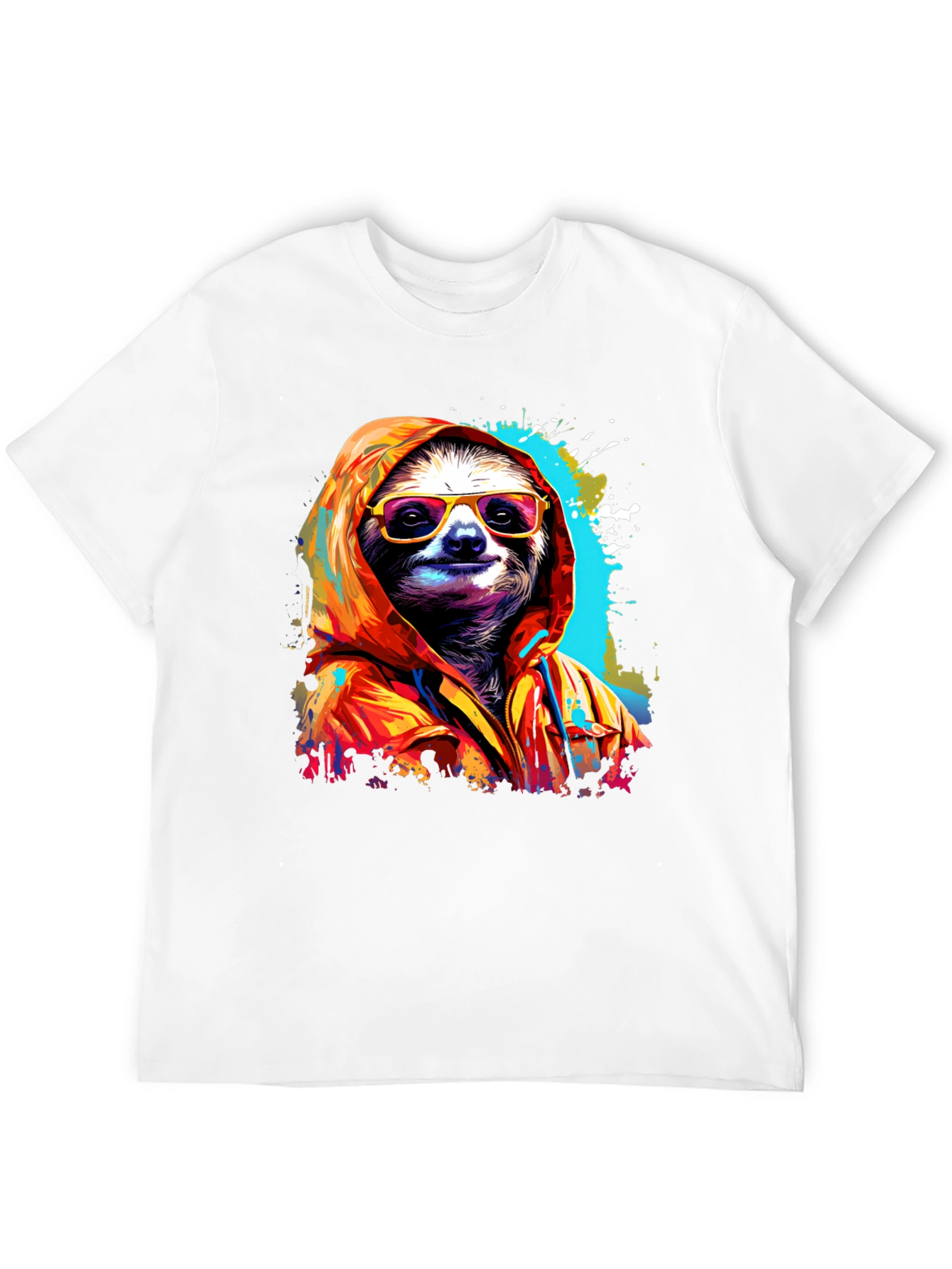 Cool Sloth Graphic Tee - Relaxed Style