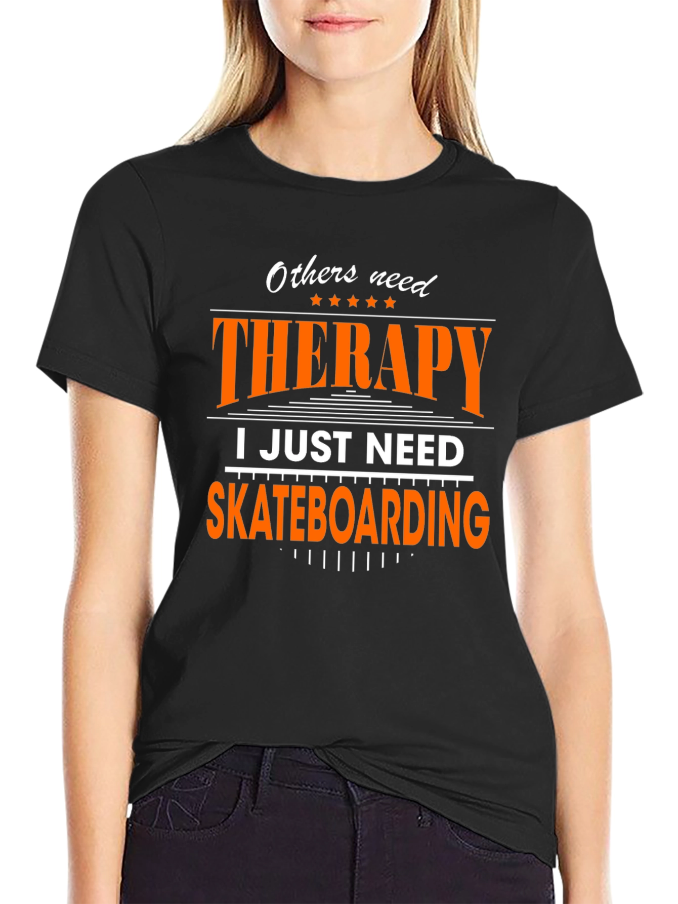 Skateboarding Therapy T-Shirt - Fun Graphic Tee