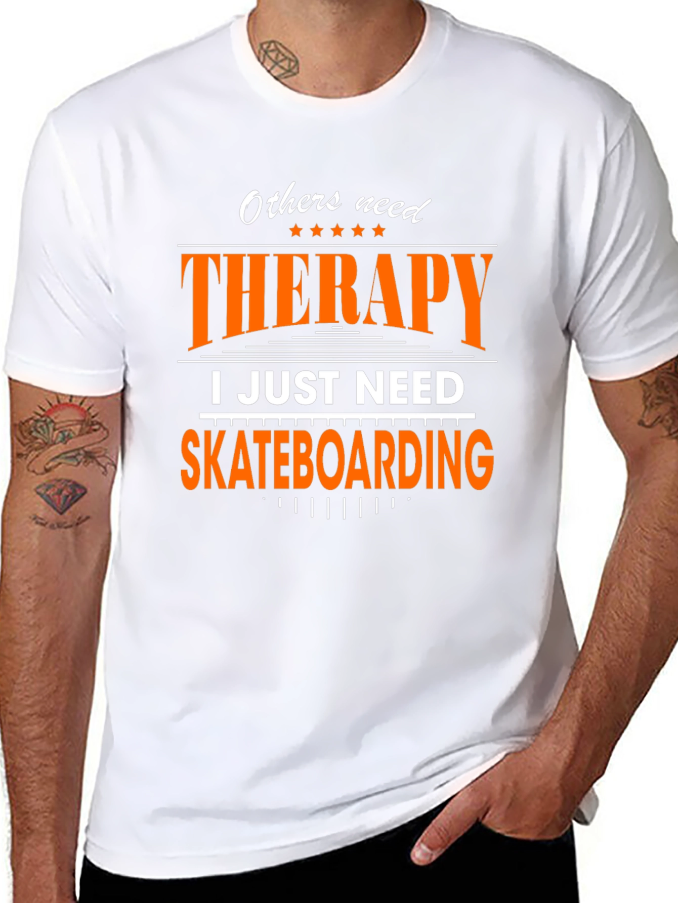 Skateboarding Therapy T-Shirt - Fun Graphic Tee