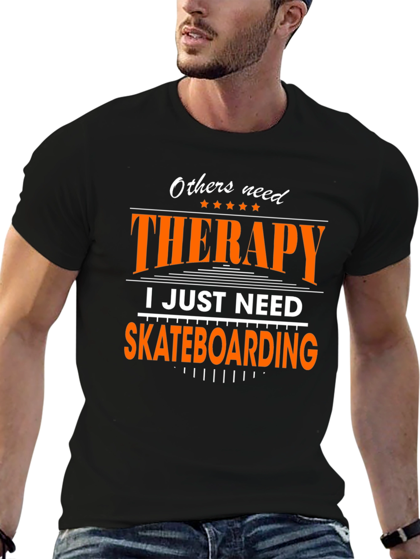Skateboarding Therapy T-Shirt - Fun Graphic Tee