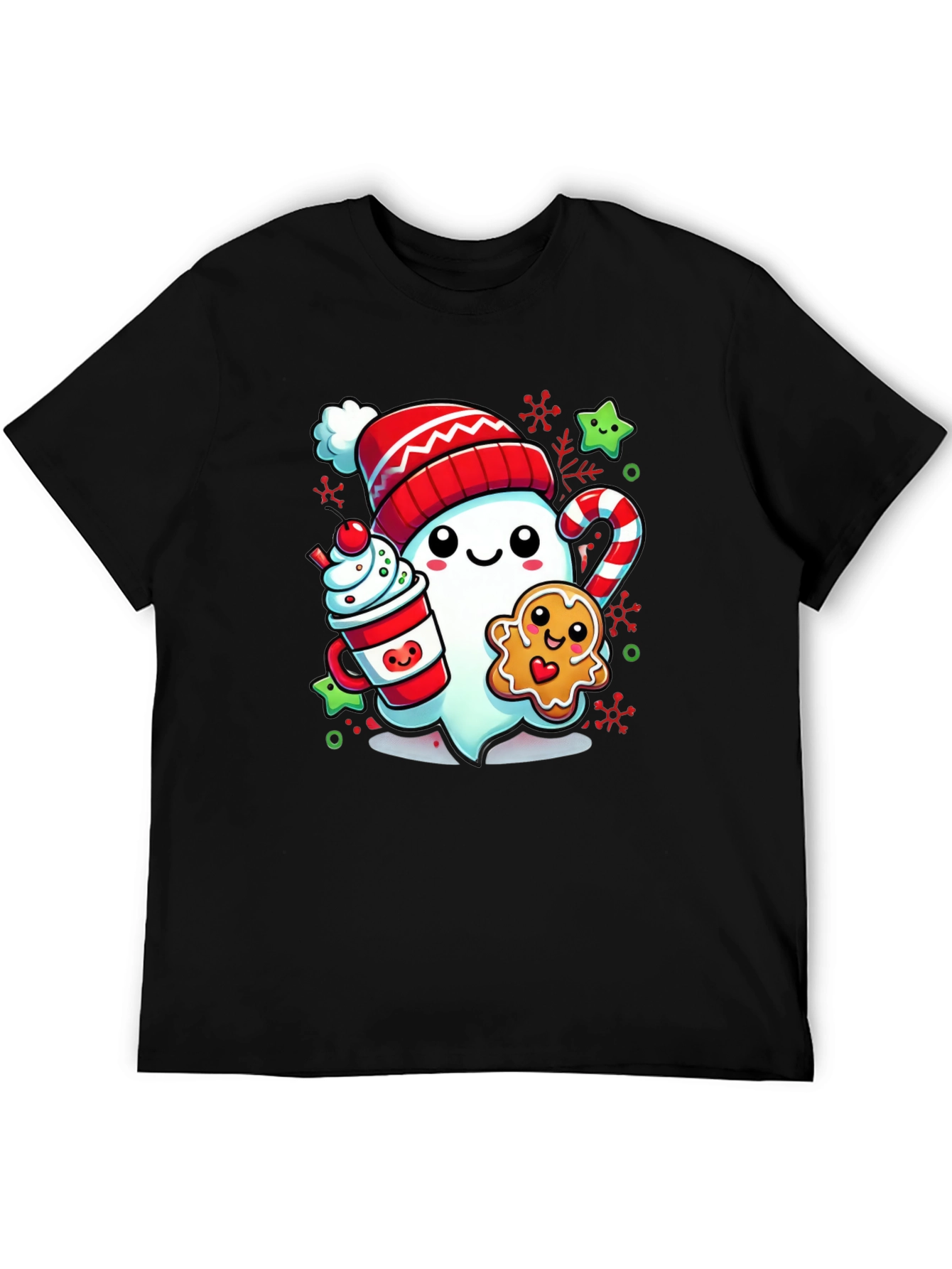 Festive Ghost Christmas T-Shirt