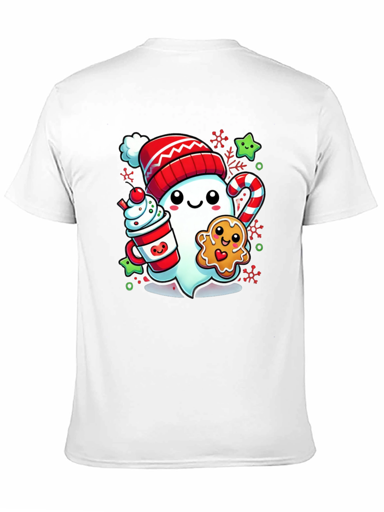 Festive Ghost Christmas T-Shirt