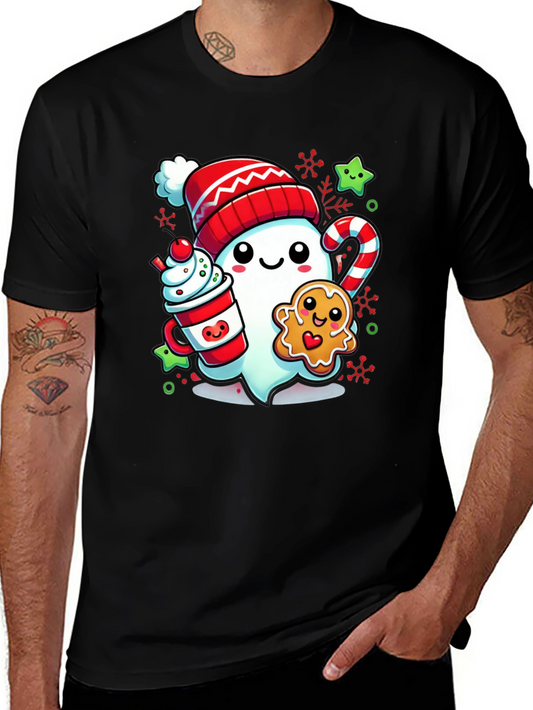 Festive Ghost Christmas T-Shirt