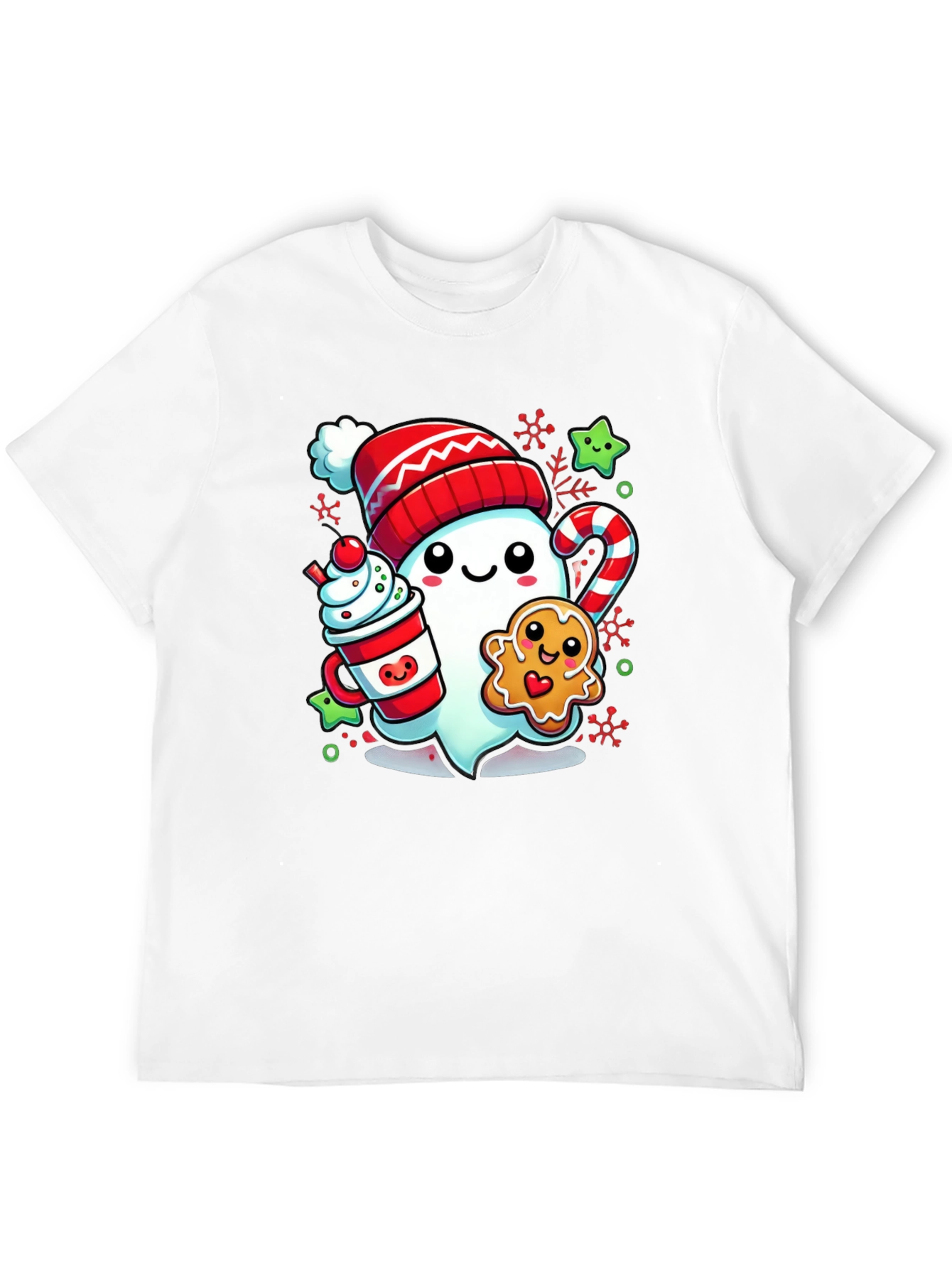 Festive Ghost Christmas T-Shirt